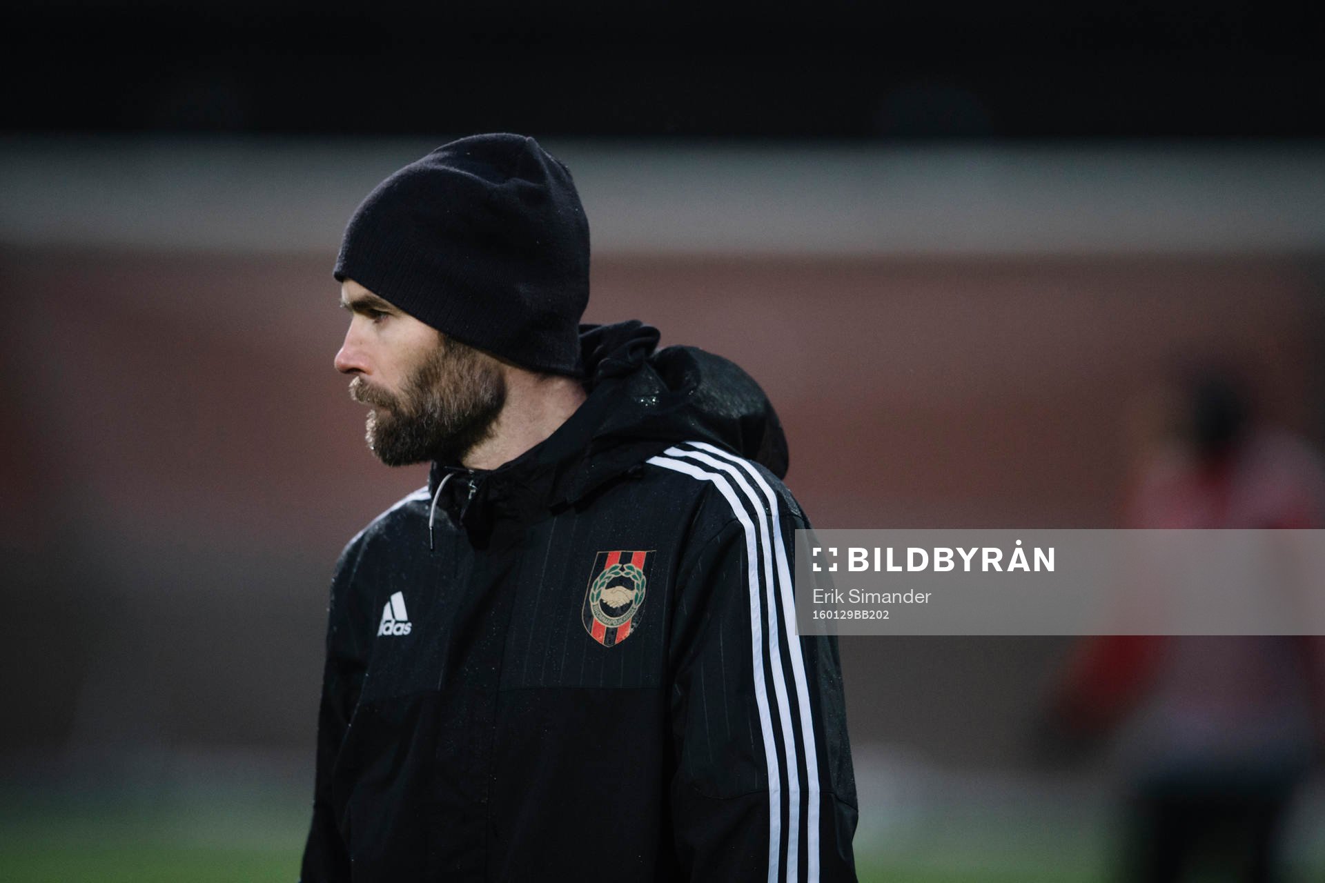 Brommapojkarnas tränare Olof Mellberg under en fotbollsträning med Brommapojkarna den 29 januari 2016 i Stockholm.