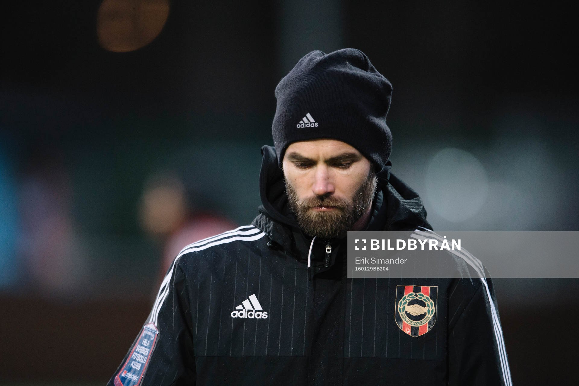 Brommapojkarnas tränare Olof Mellberg under en fotbollsträning med Brommapojkarna den 29 januari 2016 i Stockholm.