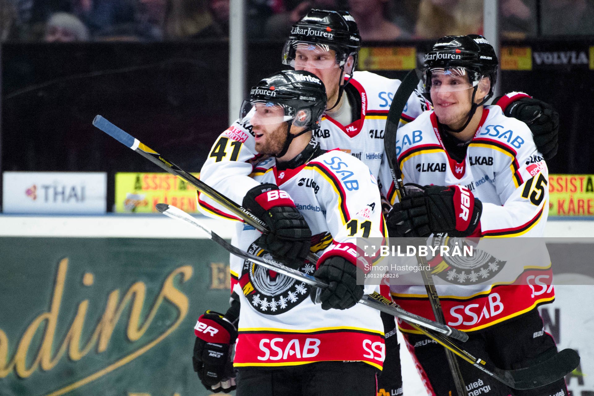 Luleås Jacob Micflikier, Ilari Melart och Christian Jaros