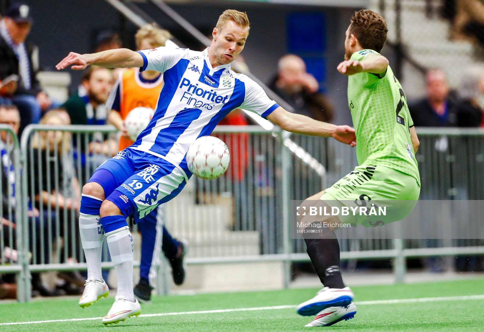 IFK Göteborgs Gustav Engvall och Sarpsborgs Anders Östli