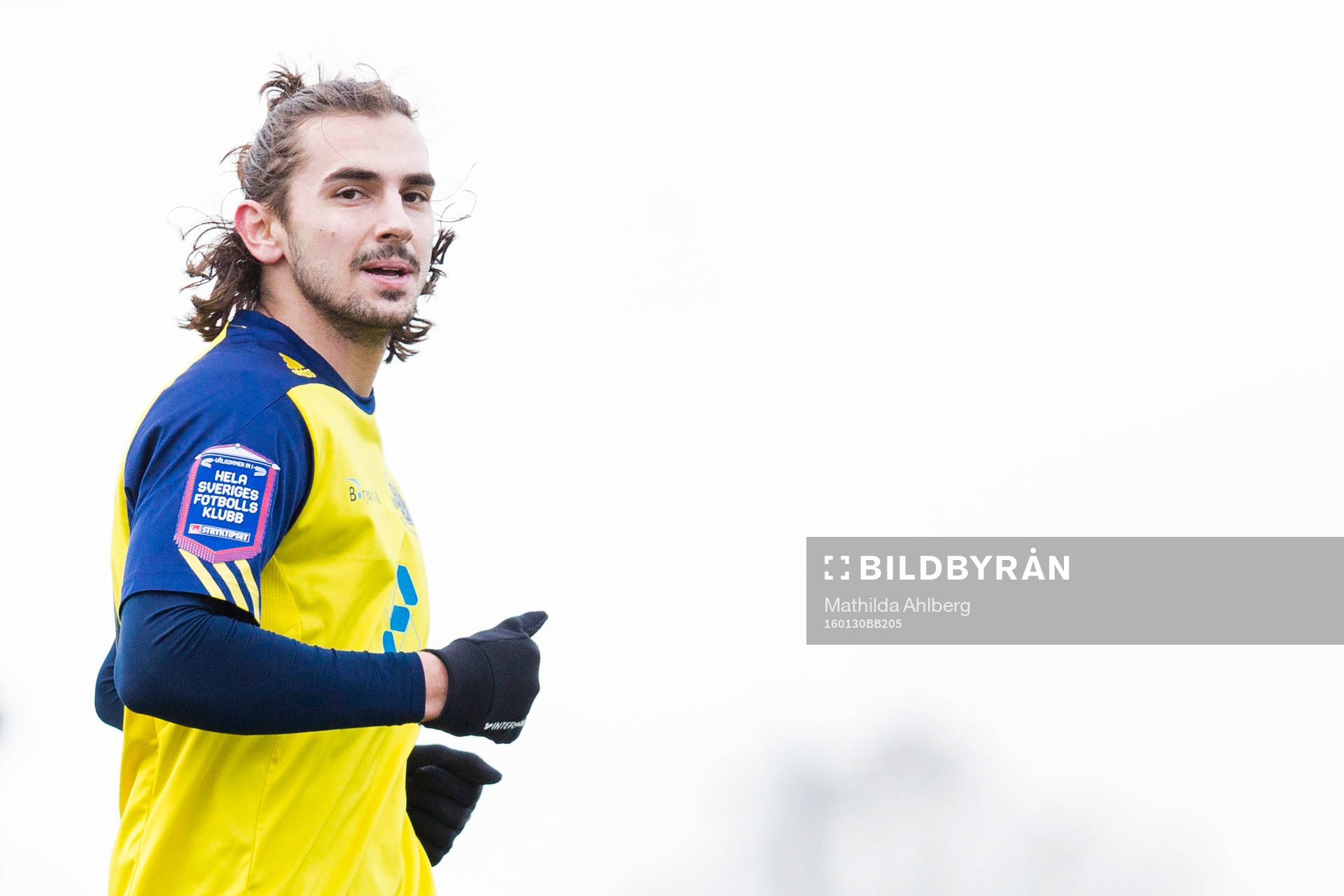 Ängelholms Vlado Zlojutro under fotbollsmatchen i träningsmatchen mellan Ängelholms FF och Tvååkers IF den 30 januari i Ängelholm.
