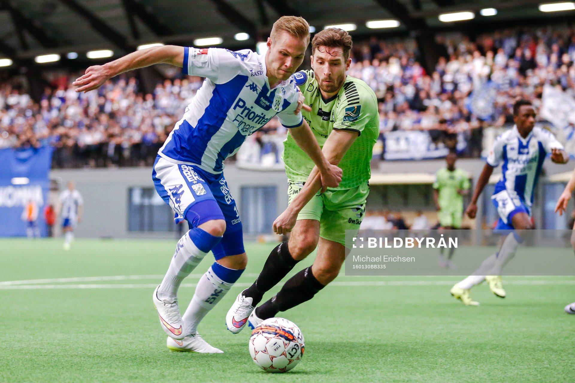 IFK Göteborgs Gustav Engvall och Sarpsborgs Anders Östli