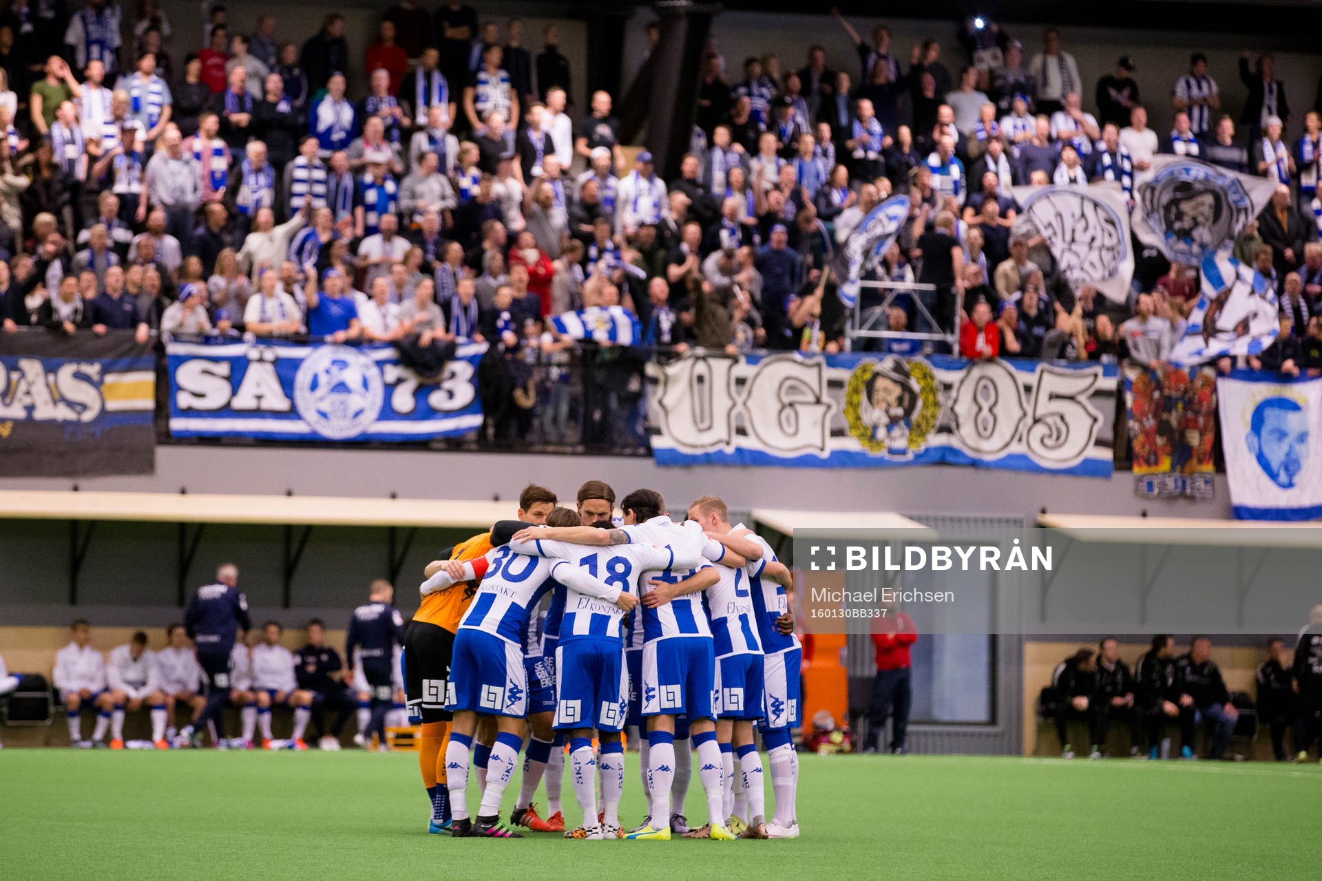 IFK Göteborg samlade innan en träningsmatch i fotboll