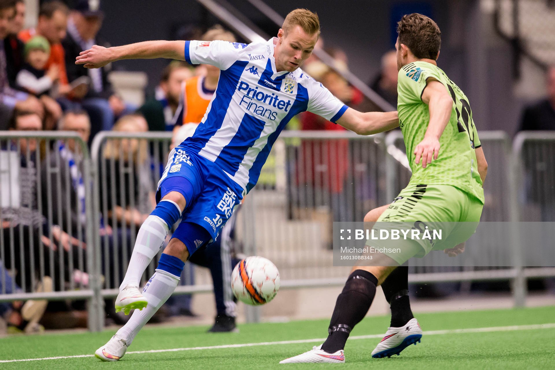 IFK Göteborgs Gustav Engvall mot Sarpsborgs Anders Östli
