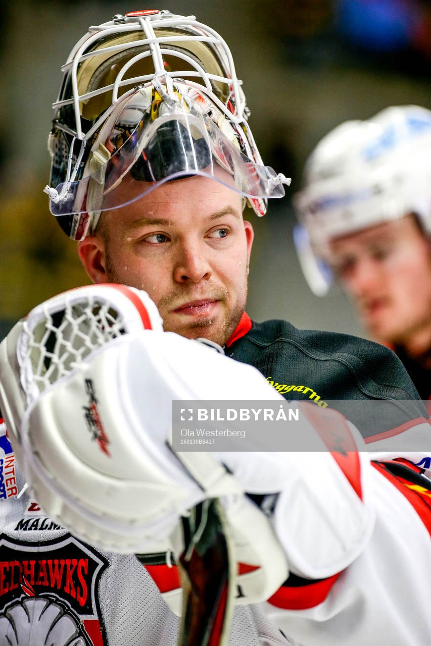 Malmö Redhawks målvakt Pontus Sjögren