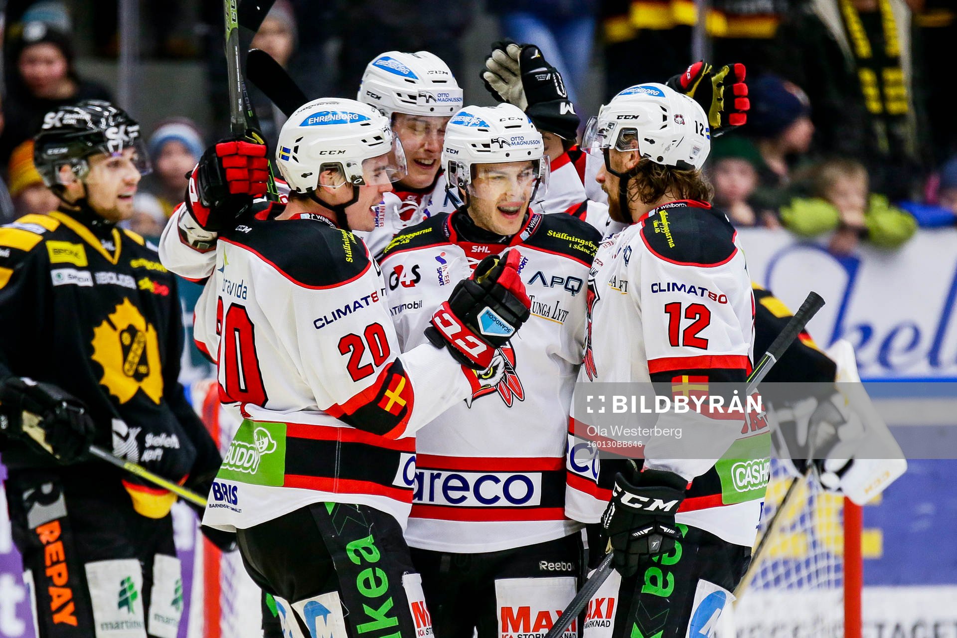 Malmö Redhawks Björn Svensson jublar