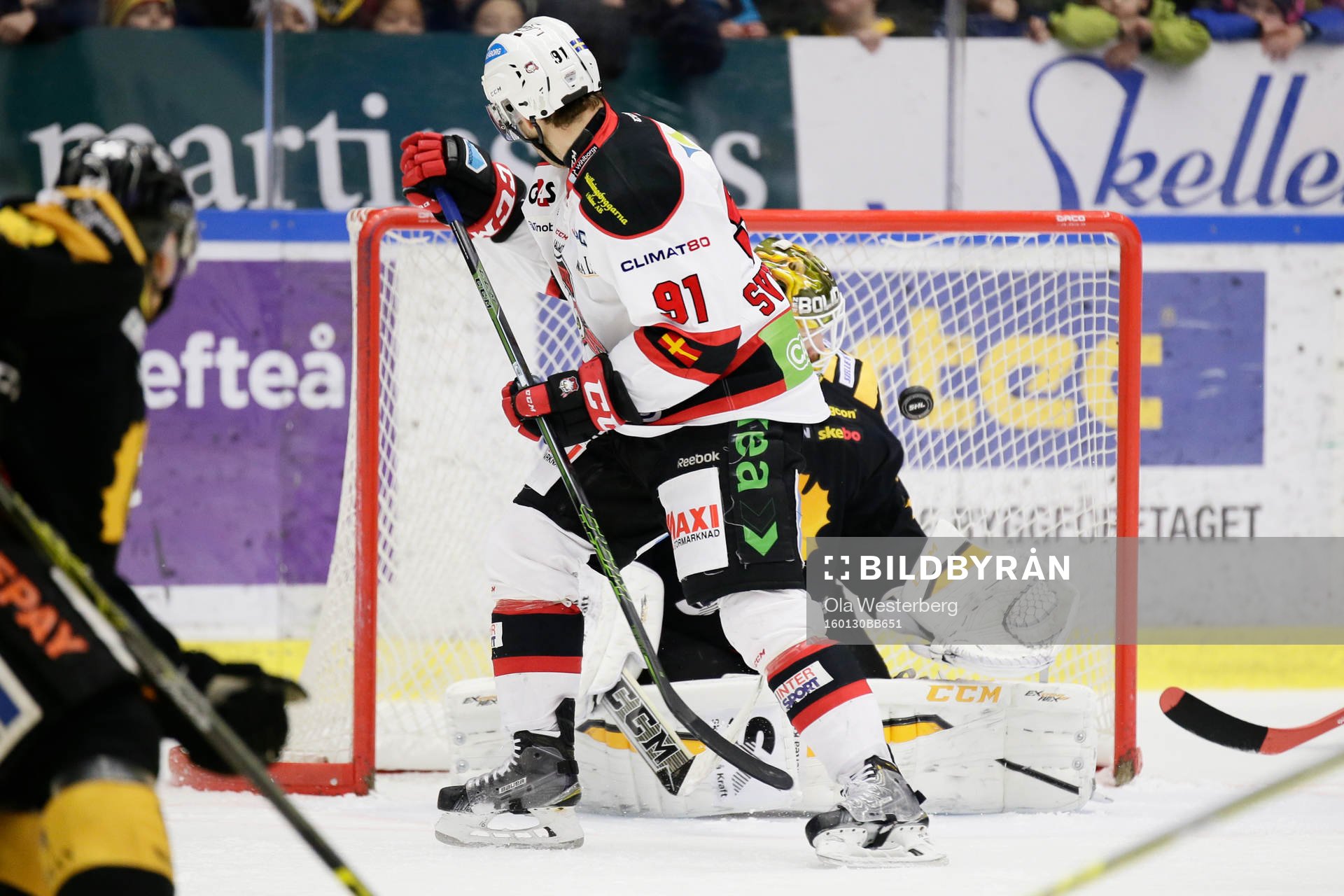 Malmö Redhawks Björn Svensson kvitterar till 1-1