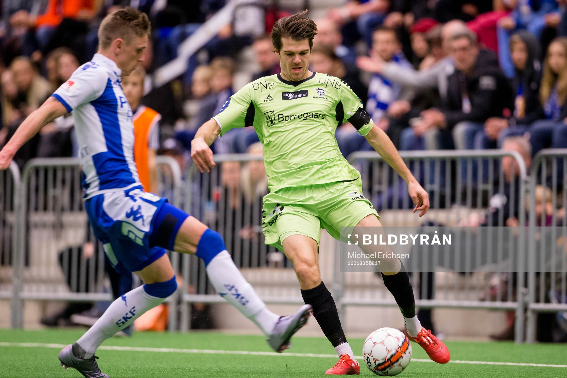 Sarpsborgs Anders Trondsen mot IFK Göteborgs Sören Rieks