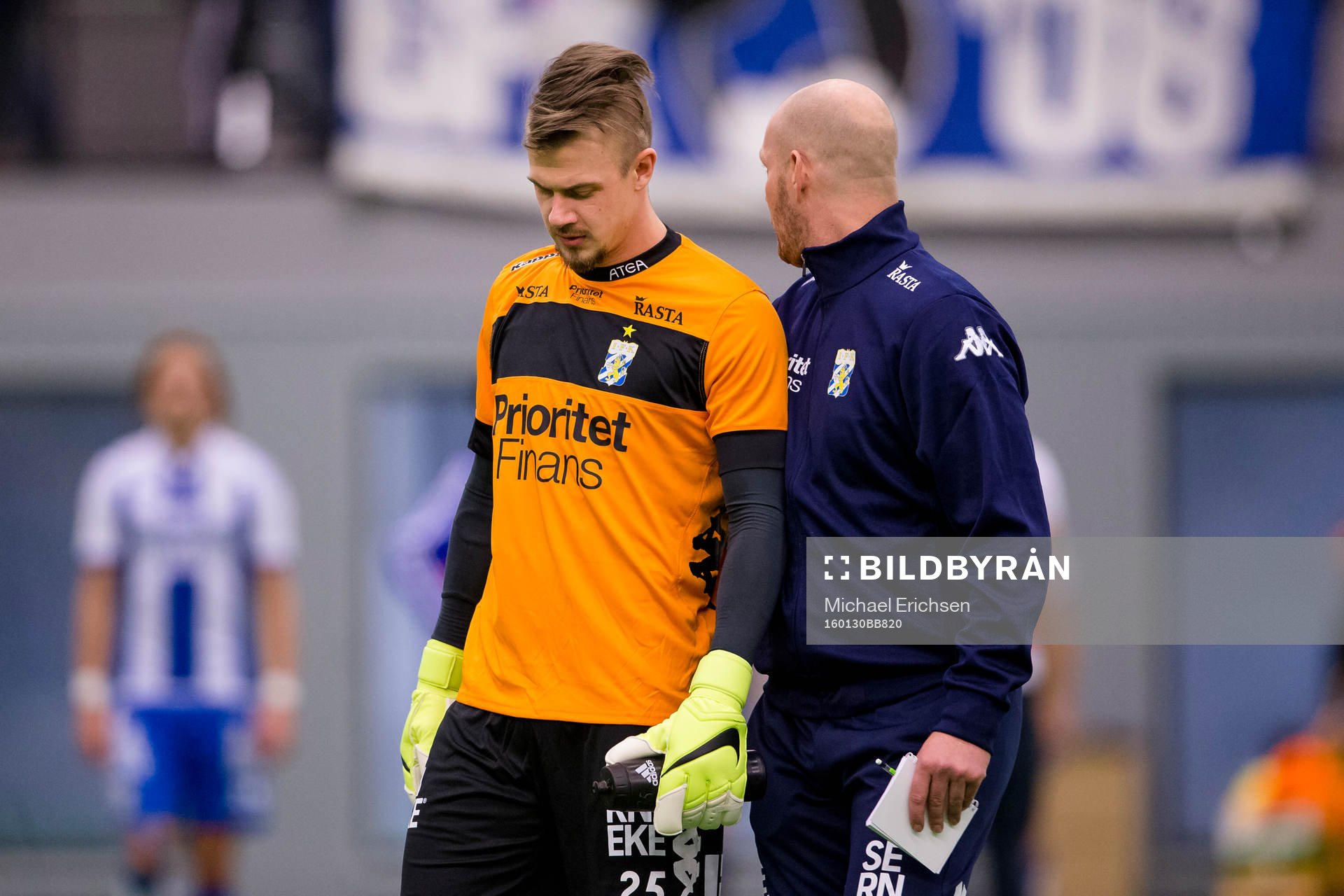 IFK Göteborgs målvakt Erik Dahlin och målvaktstränare