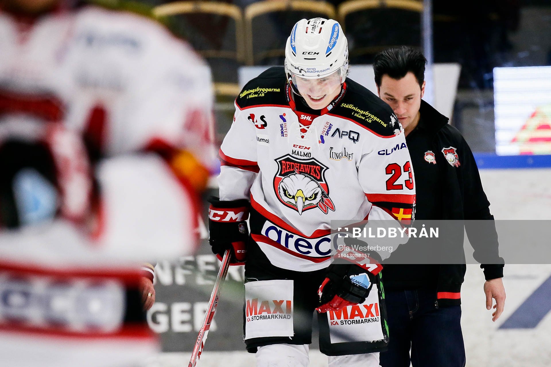 Malmö Redhawks Christoffer Forsberg deppar