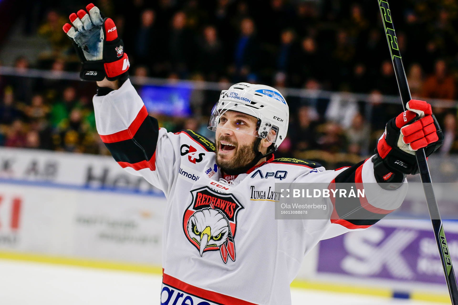 Malmö Redhawks Joey Tenute jublar
