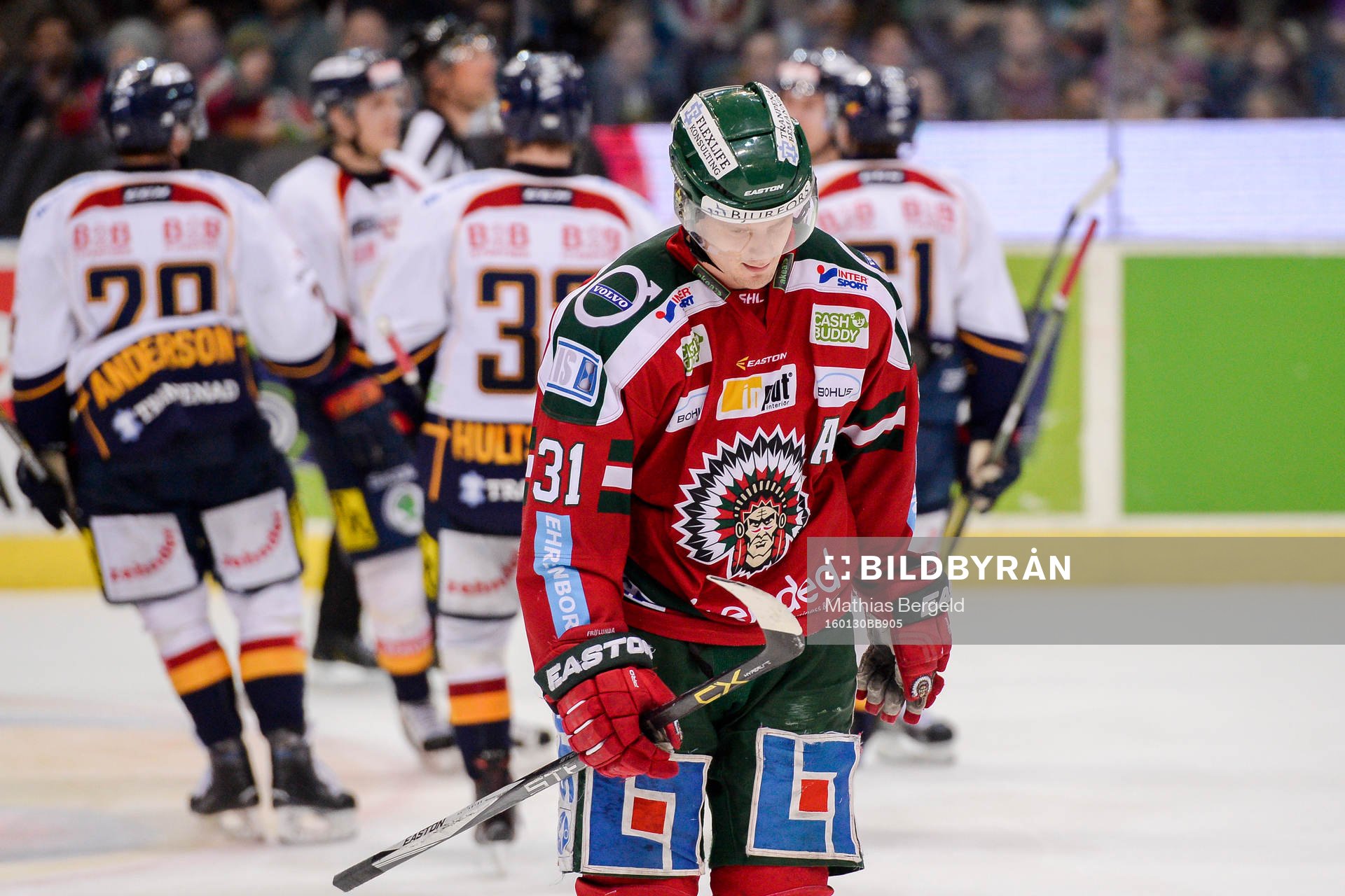 Frölundas Nicklas Lasu deppar