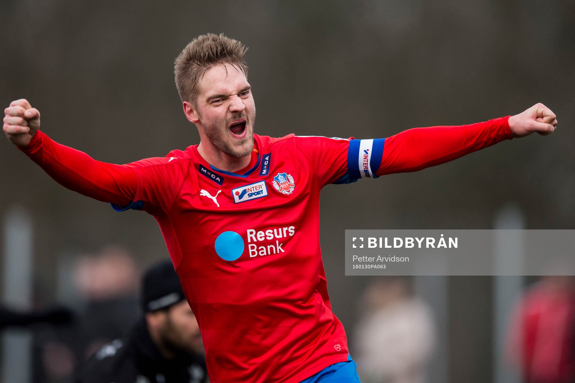 Helsingborgs Johan Mårtensson jublar
