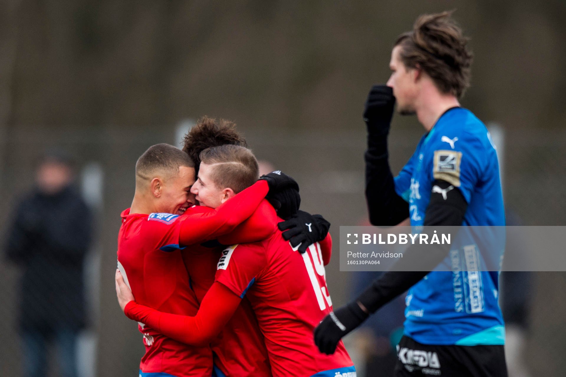 Helsingborgs Jordan Larsson, Matthew Rusike och Darijan