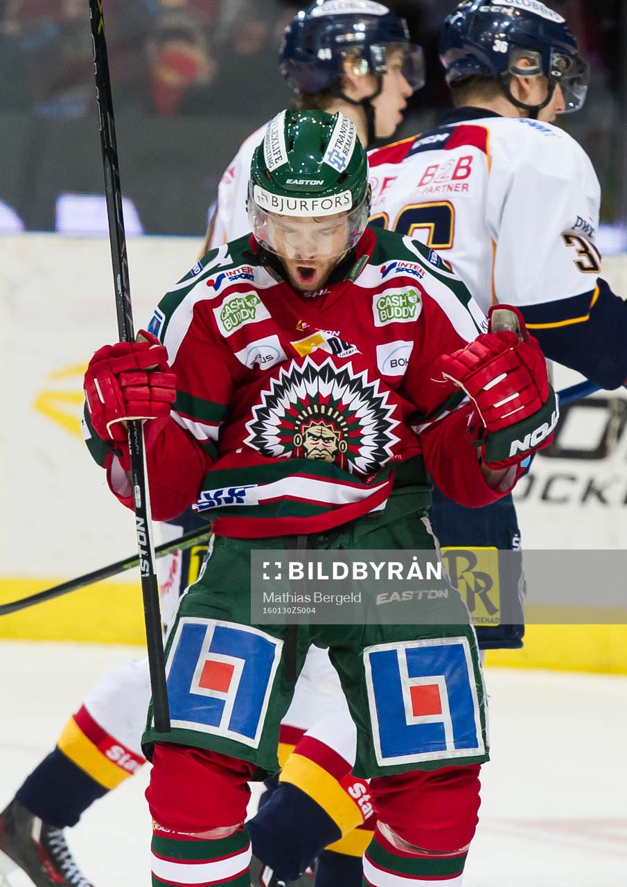 Frölundas Spencer Abbott jublar