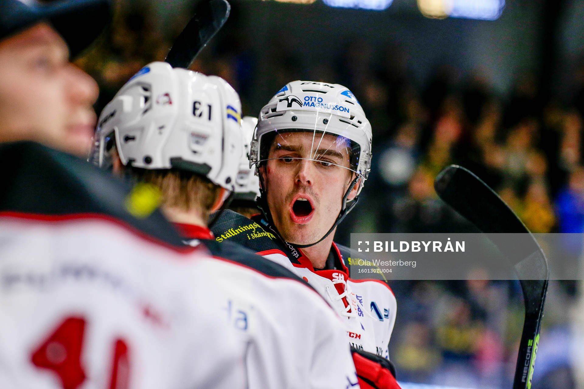 Malmö Redhawks Henrik Hetta  jublar