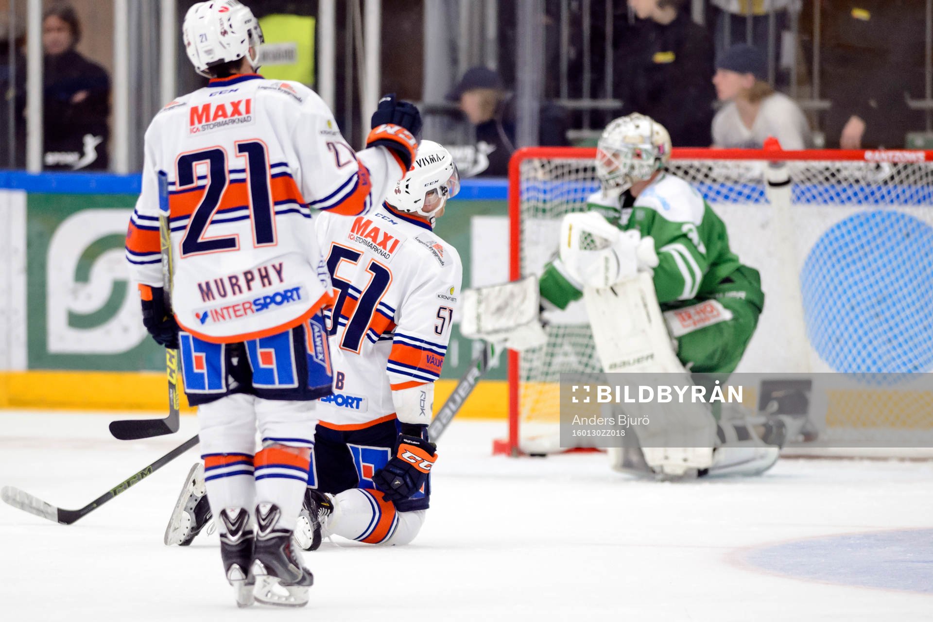 Växjös Joey Crabb jublar
