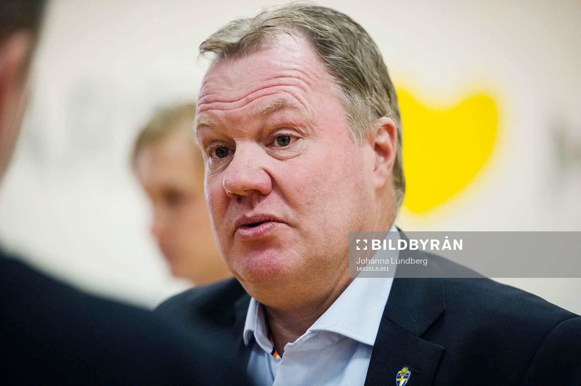 Svenska fotbollsförbundets ordförande Karl-Erik Nilsson