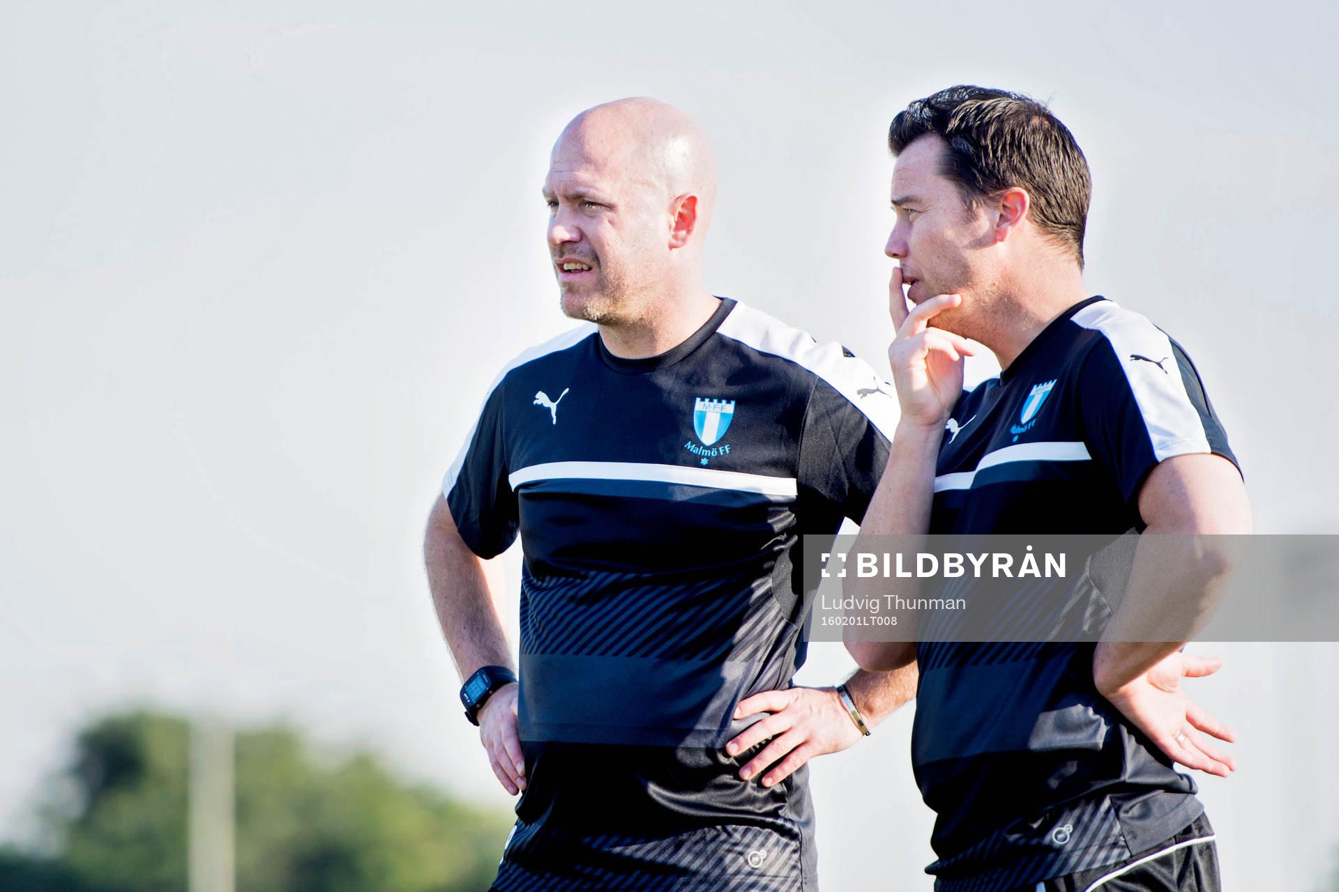 Malmö FFs assisterande tränare Olof Persson och tränaren