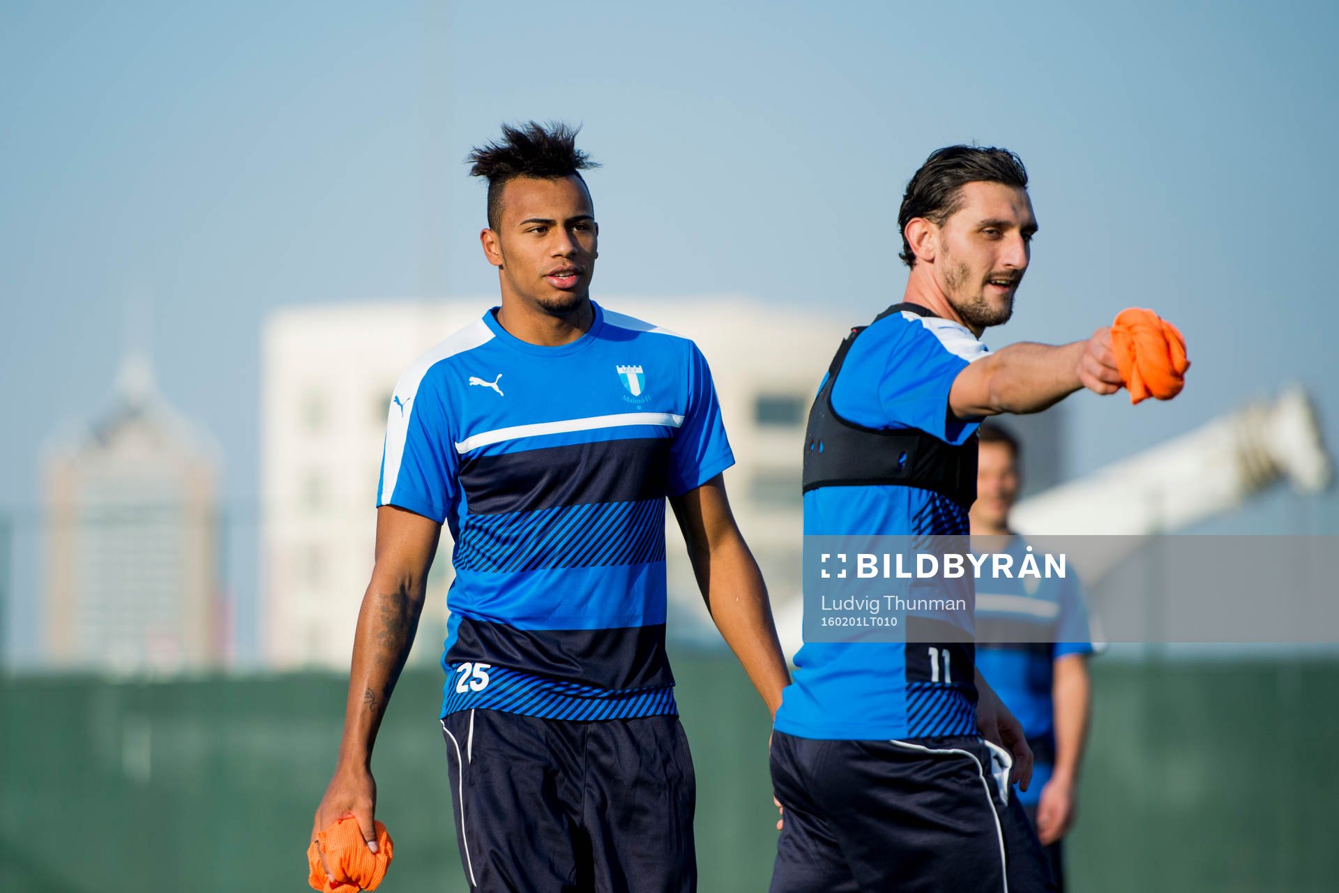 Malmö FFs Felipe Carvalho och Agon Mehmeti