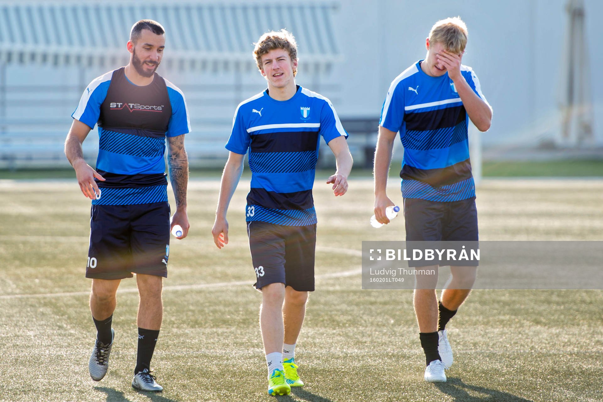 Malmö FFs Guillermo Molins, Teddy Bergqvist och Franz