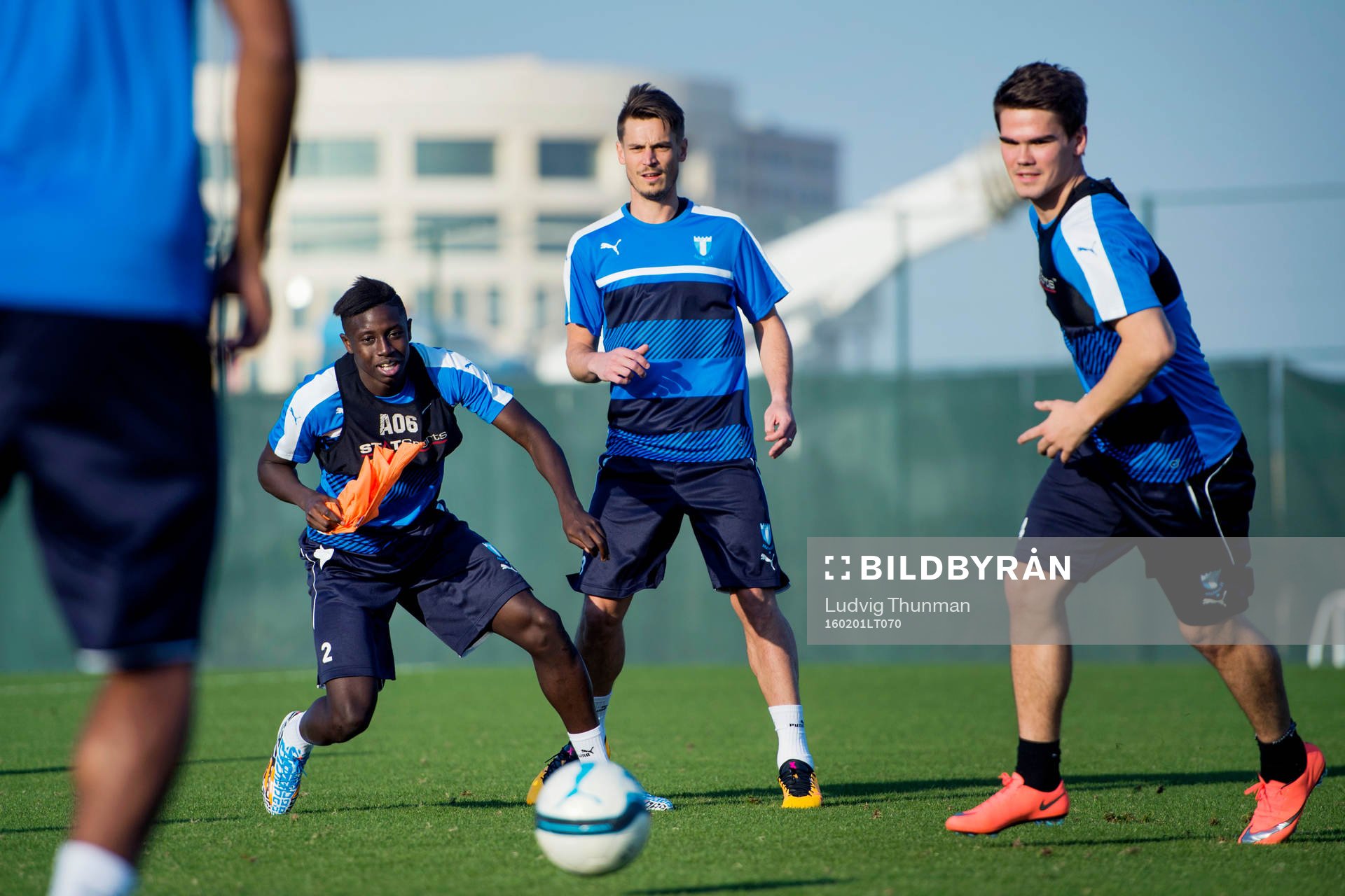 Malmö FFs Pa Konate, Markus Rosenberg och Vidar Örn