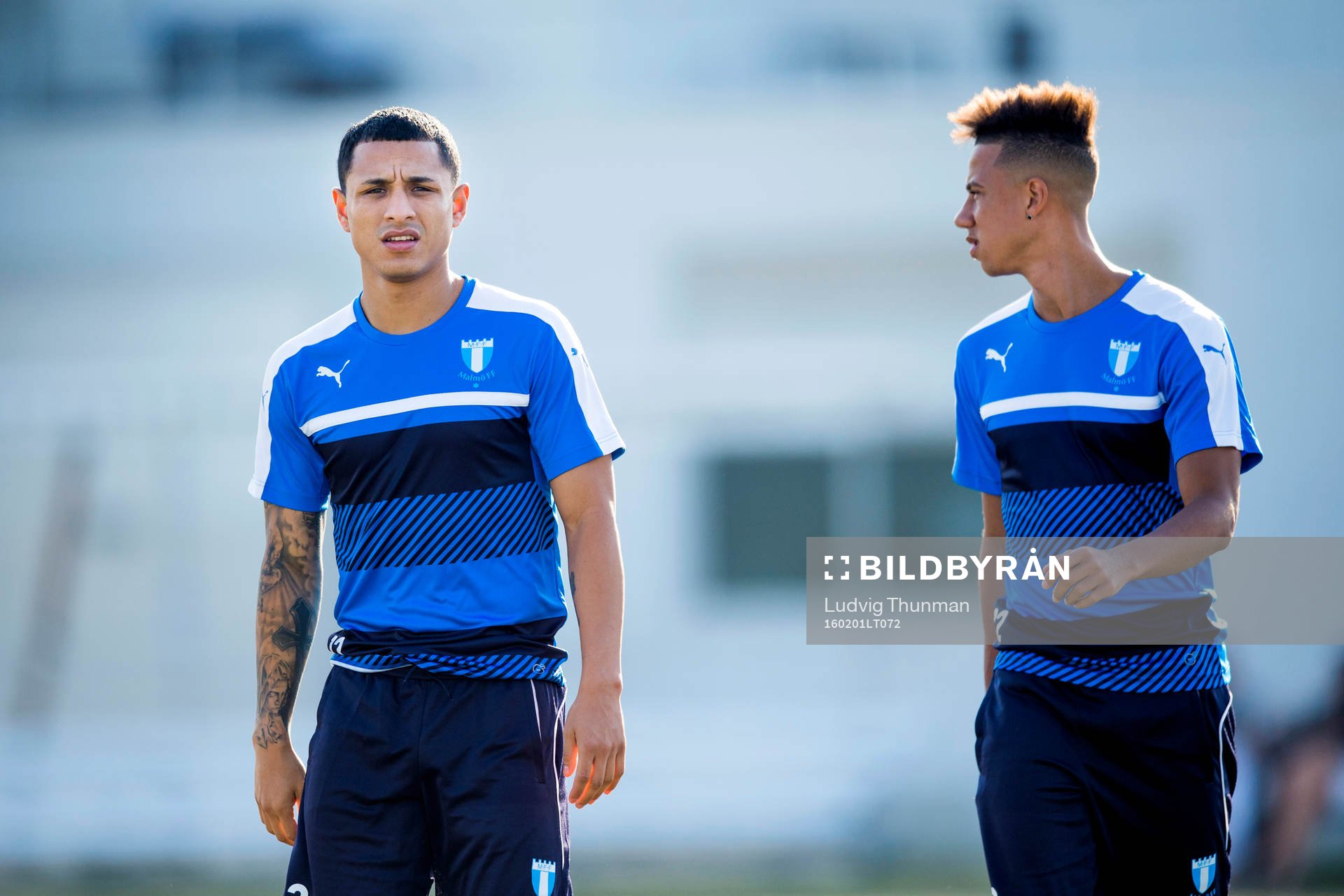 Malmö FFs Yoshimar Yotún och Tobias Sana