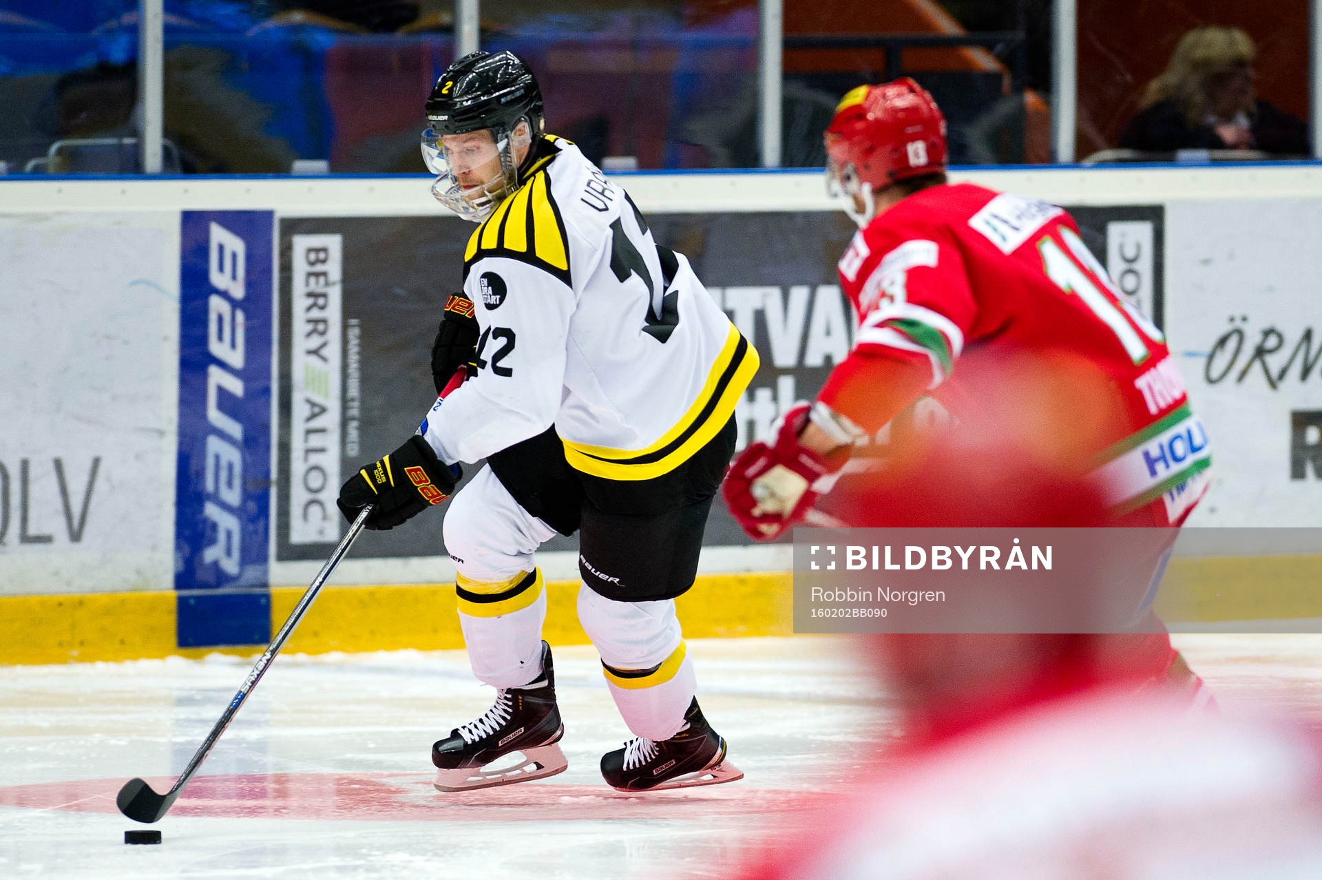 Brynäs Petr Vrana och Modos Bill Thomas