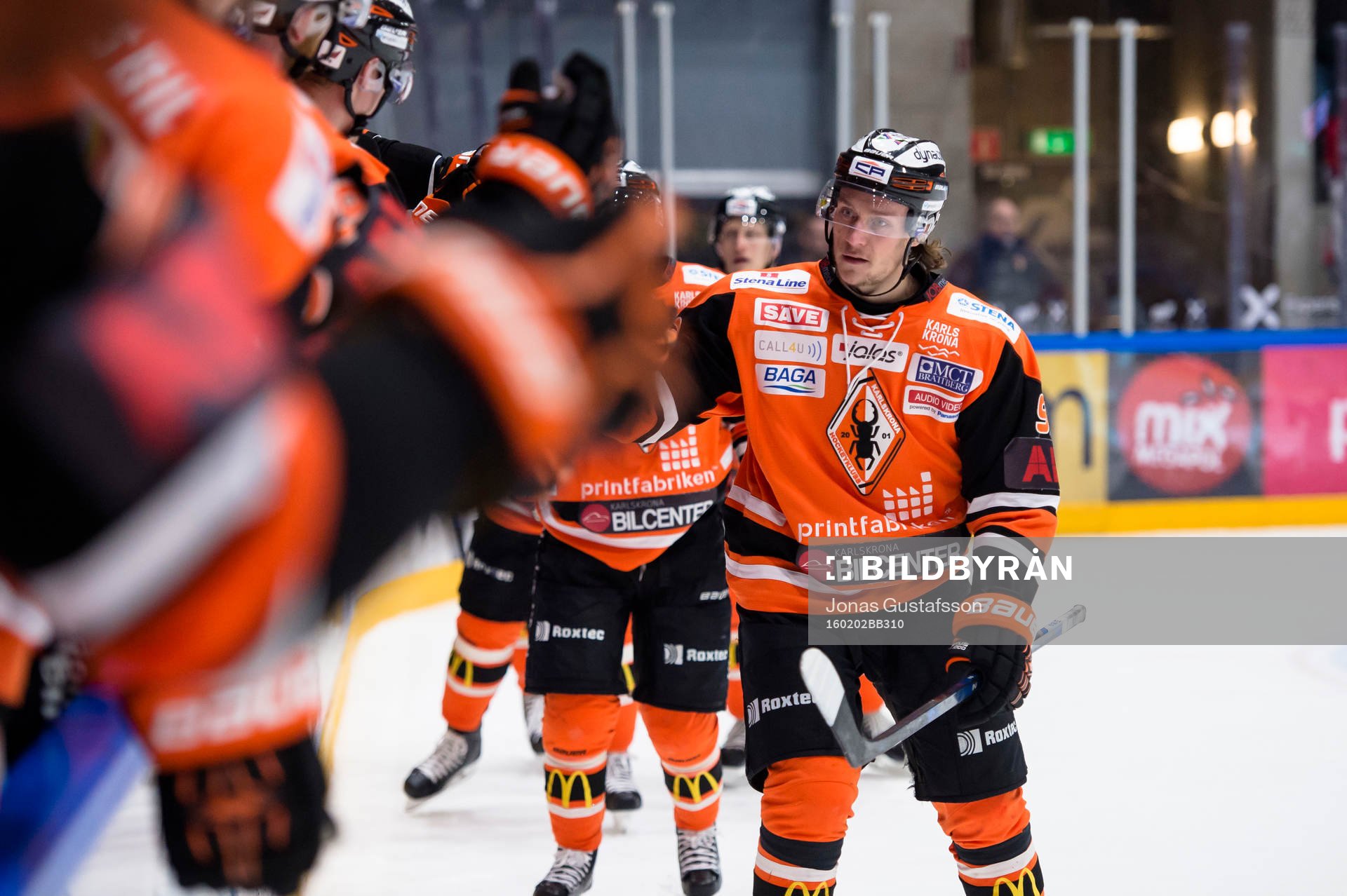 Karlskronas Jesper Olofsson jublar
