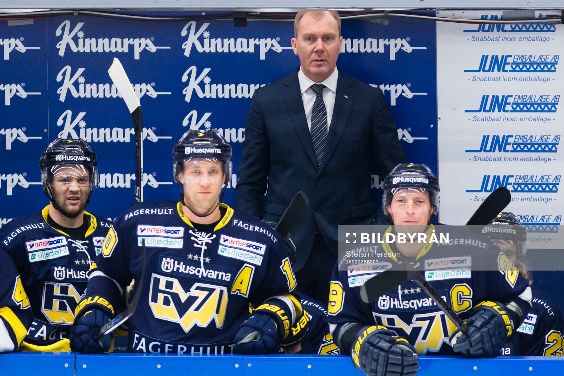 s Pär Arlbrandt, Martin Thörnberg, tränare Johan Lindbom
