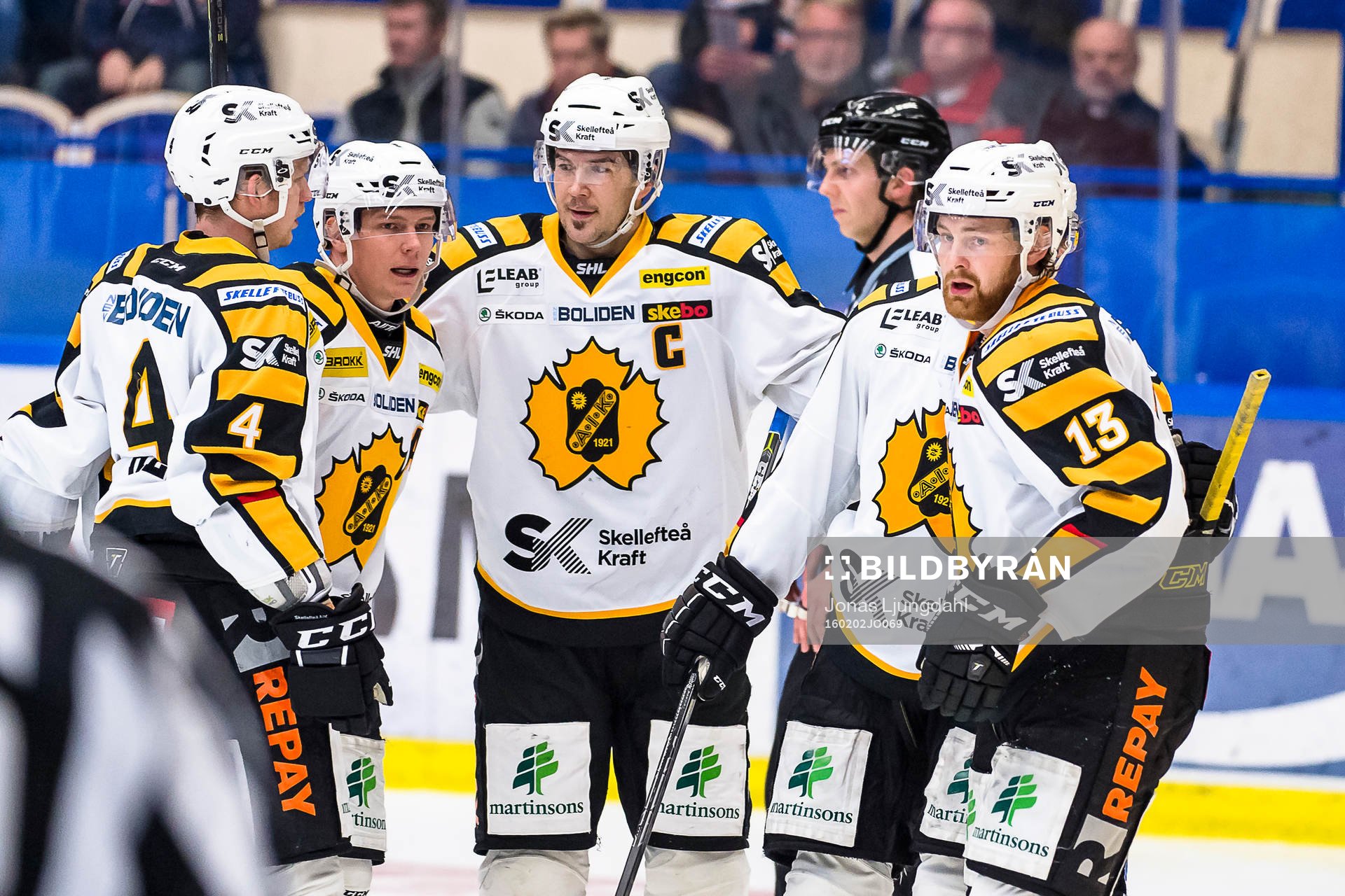 Skellefteås Tim Heed, Patrik Zackrisson, Jimmie Ericsson