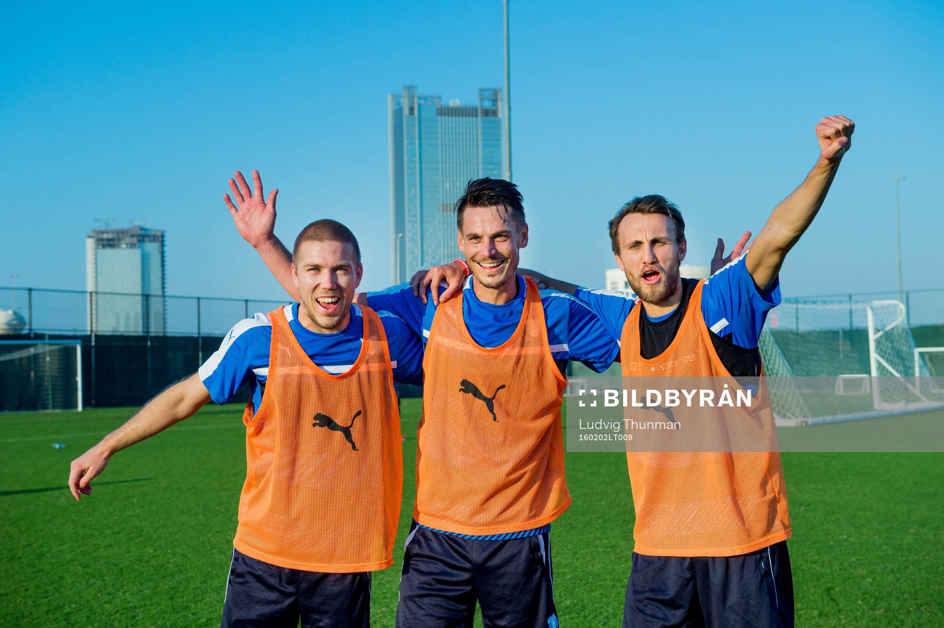 Malmö FFs Anton Tinnerholm, Markus Rosenberg och Magnus