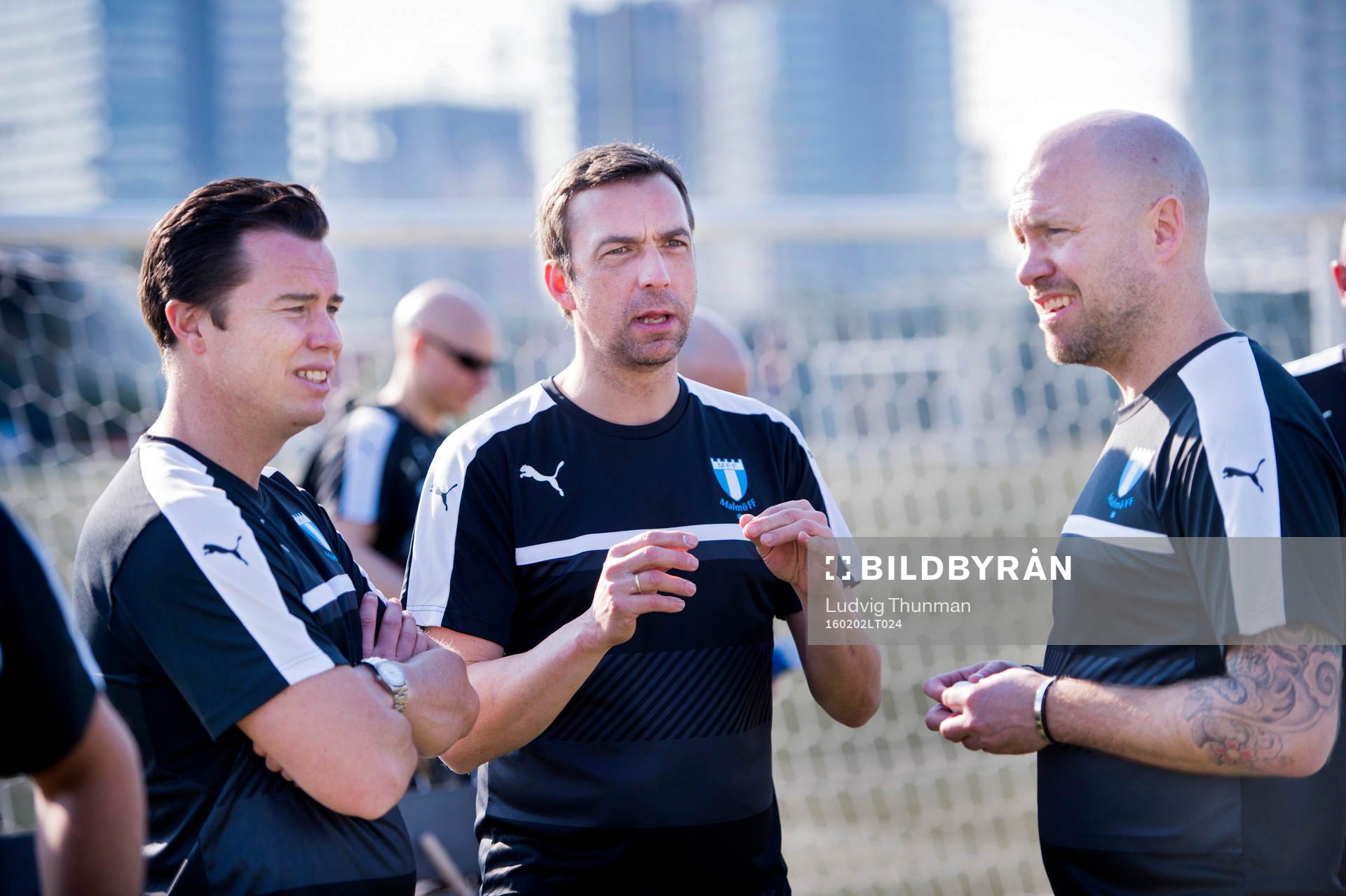 Malmö FFs sportchef Daniel Andersson, tränare Allan Kuhn