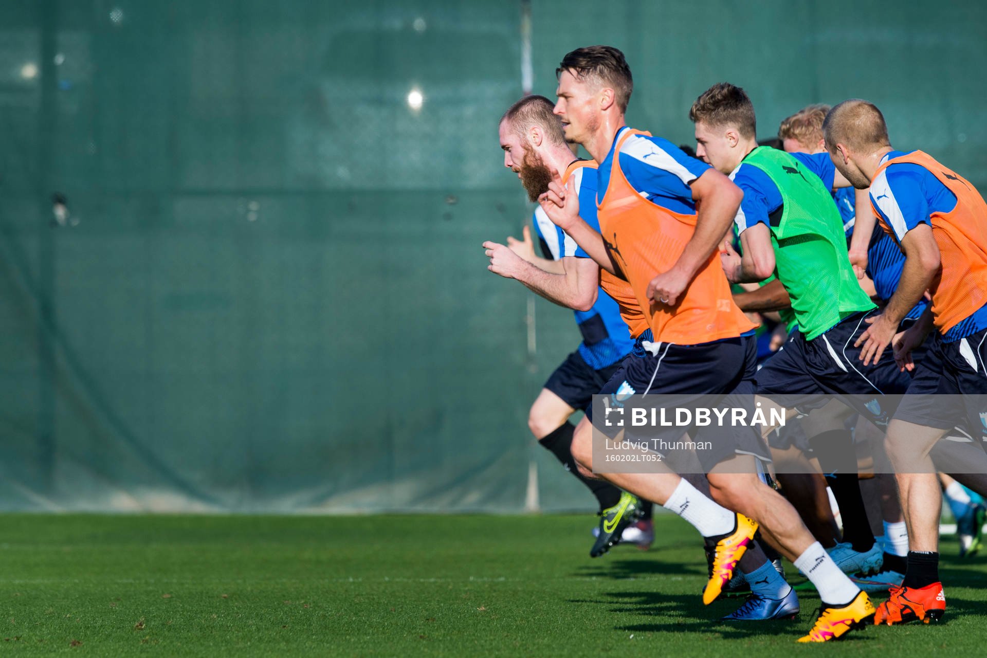 Malmö FFs Jo Inge Berget, Markus Rosenberg mfl springer