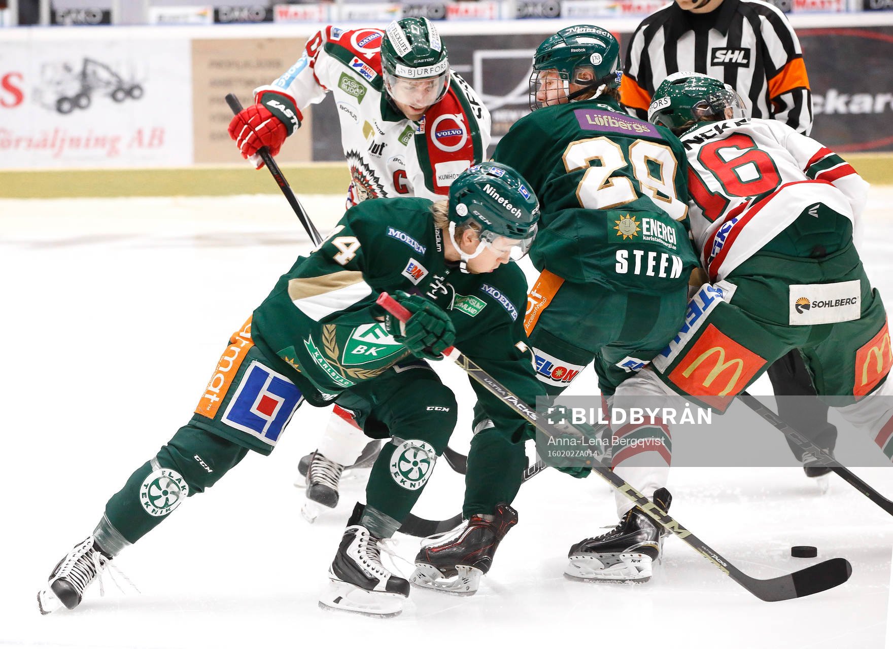 Färjestads Rasmus Asplund  och Oskar Steen