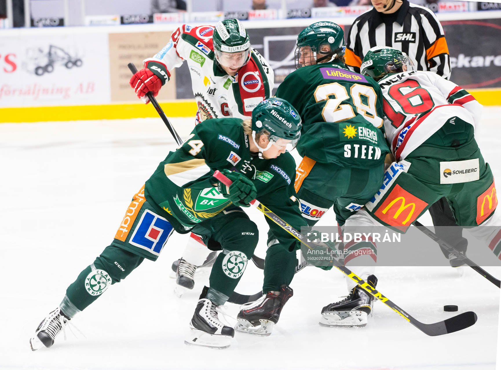 Färjestads Rasmus Asplund  och Oskar Steen