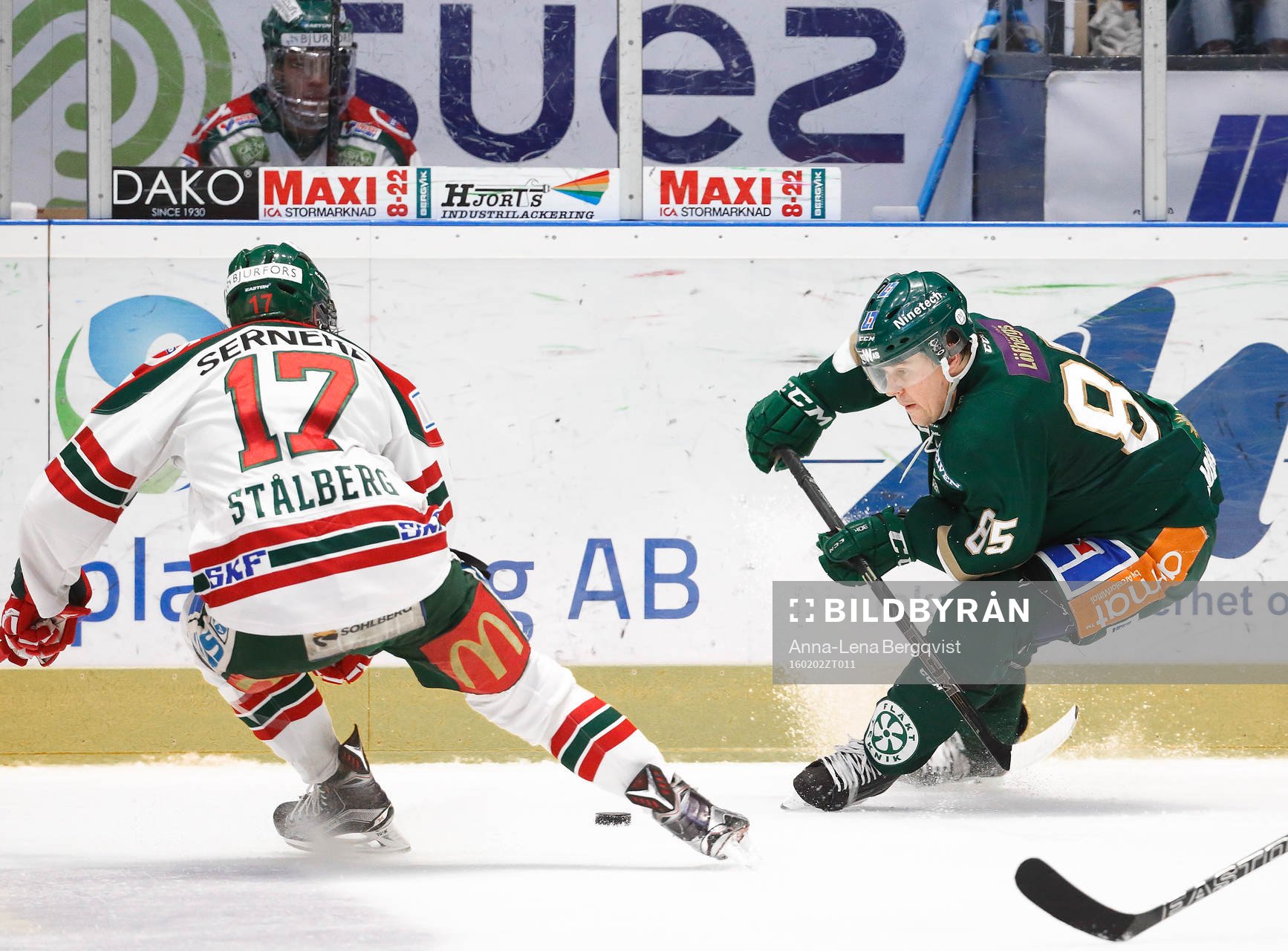 Frölundas Sebastian Stålberg och Färjestads Mikael