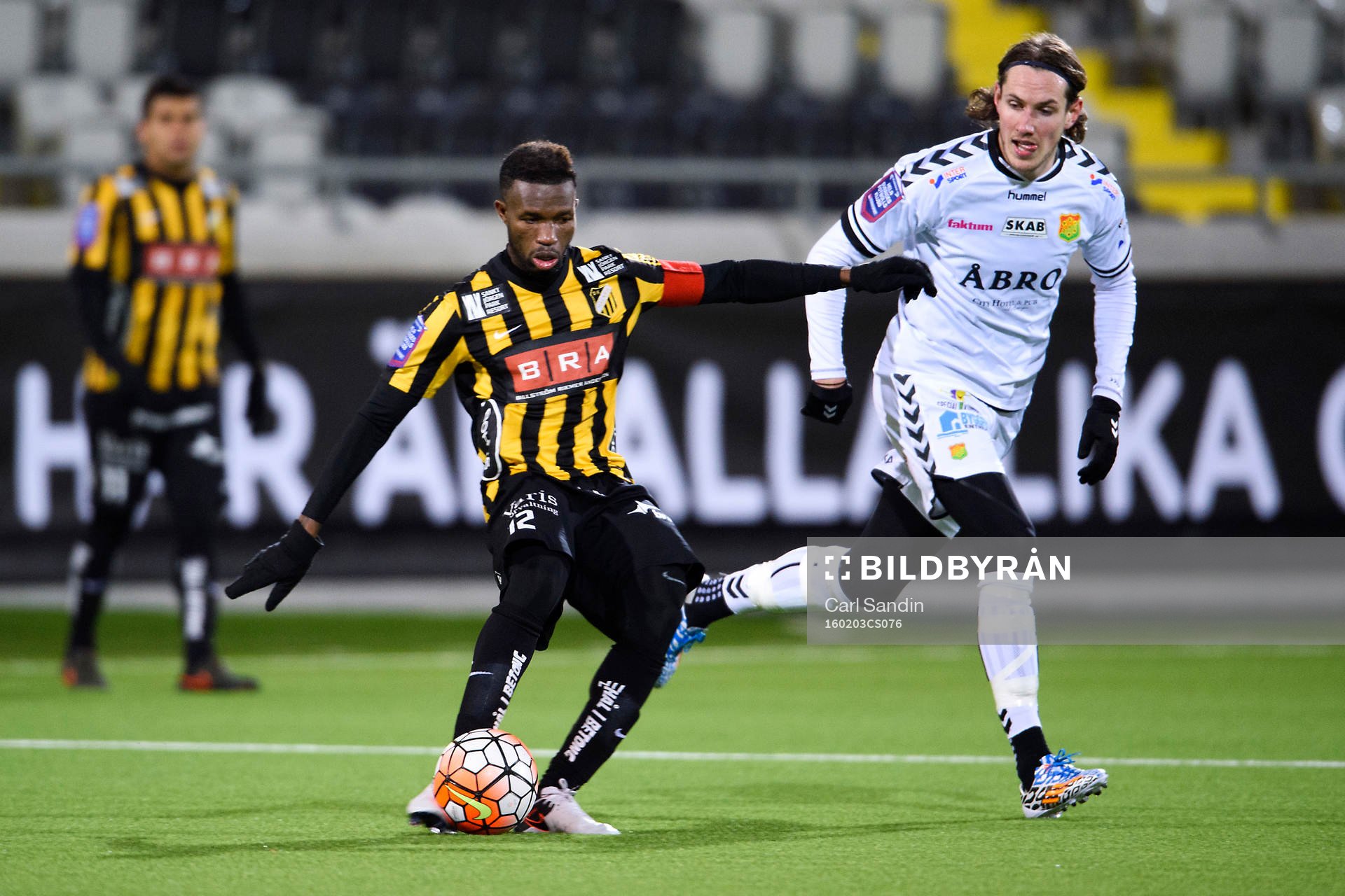 Häckens Mohammed Abubakari och GAIS David Johannesson