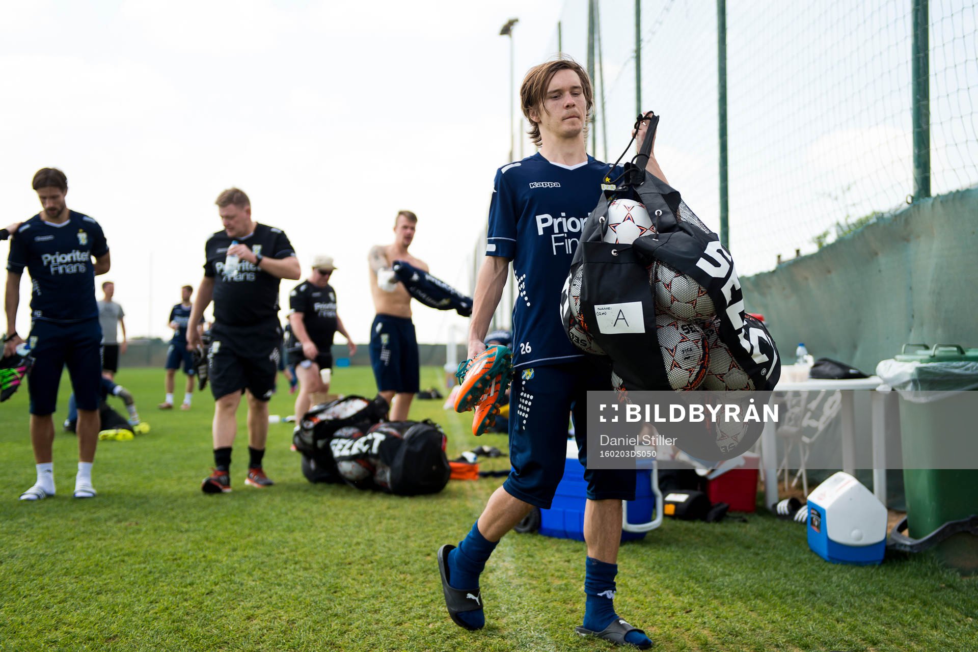 Patrik Karlsson Lagemyr under en träning med IFK Göteborg den 3 februari 2016 i Dubai.