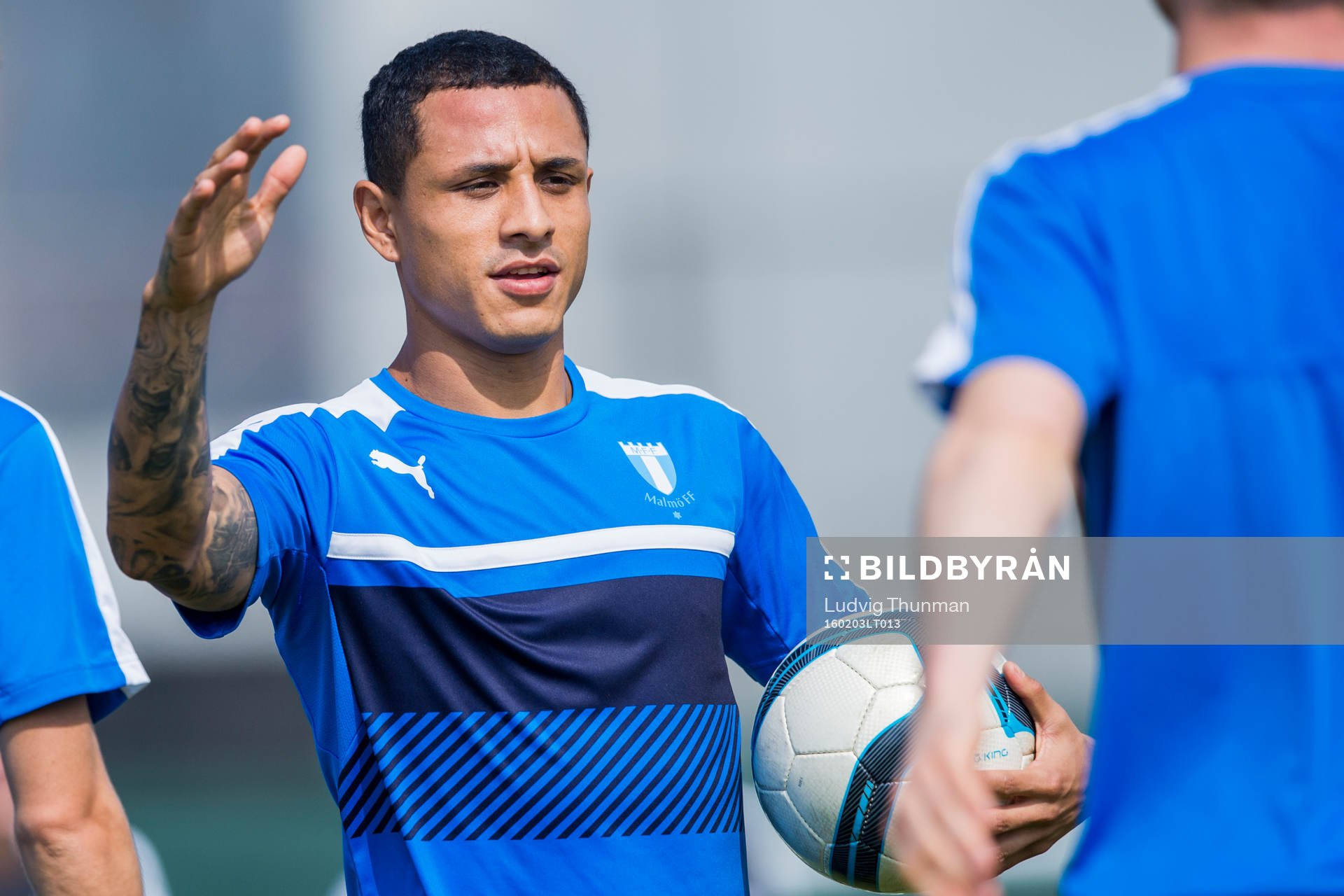 Malmö FFs Yoshimar Yotún under en träning med Malmö FF den 3 februari 2016 i Dubai.