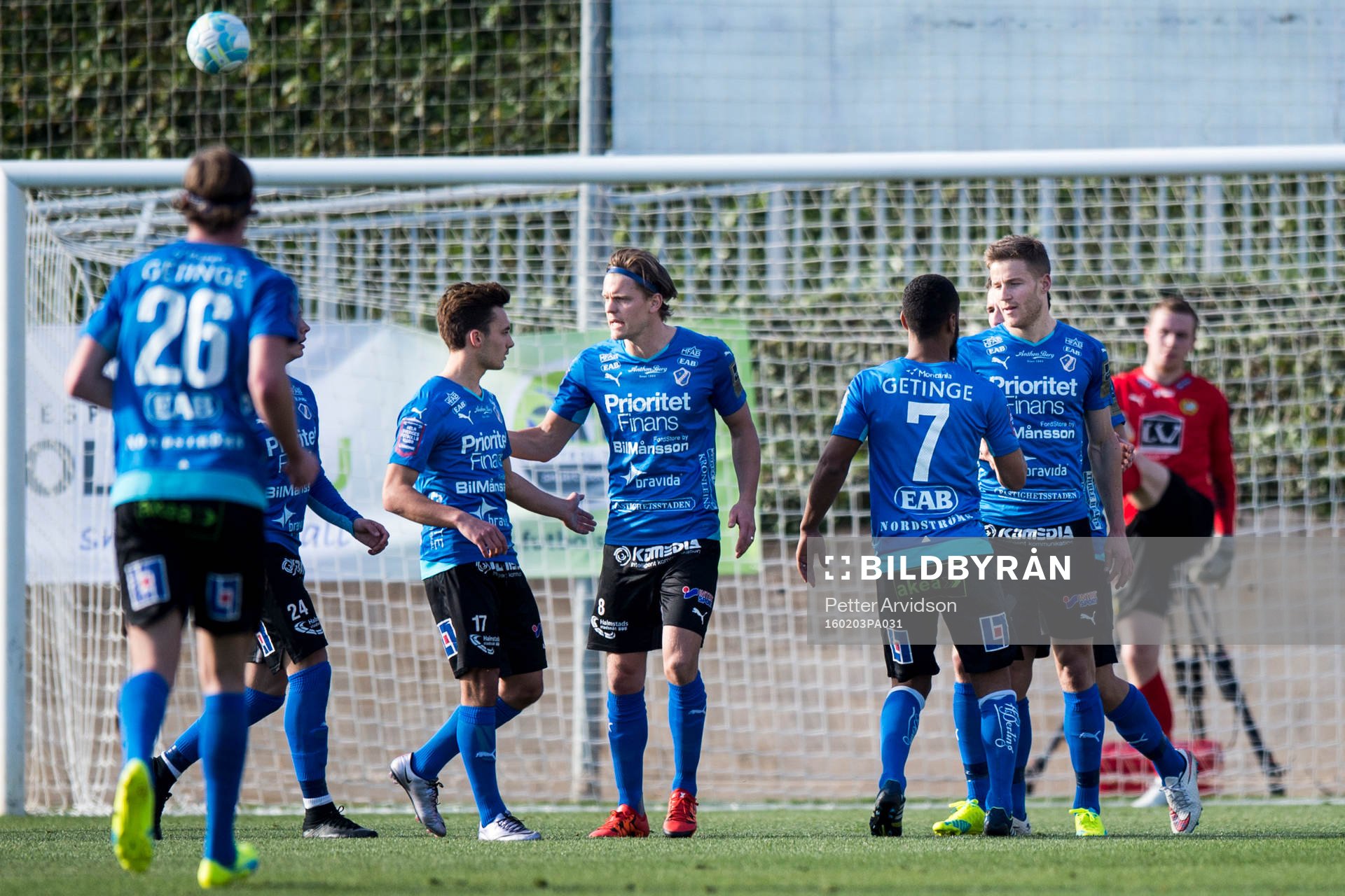 Halmstads spelare jublar