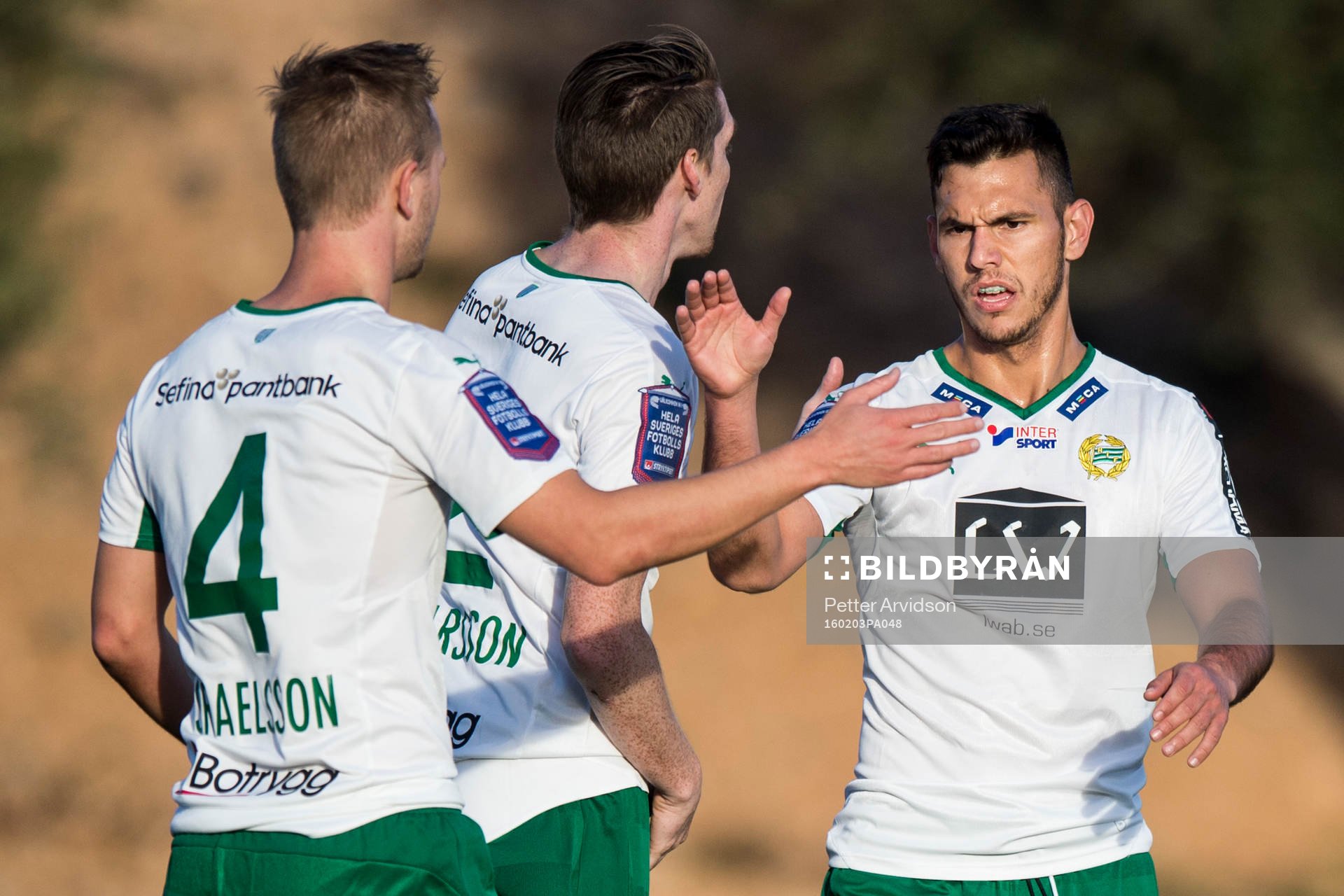 Hammarbys Erik Israelsson och Alexssander Medeiros de