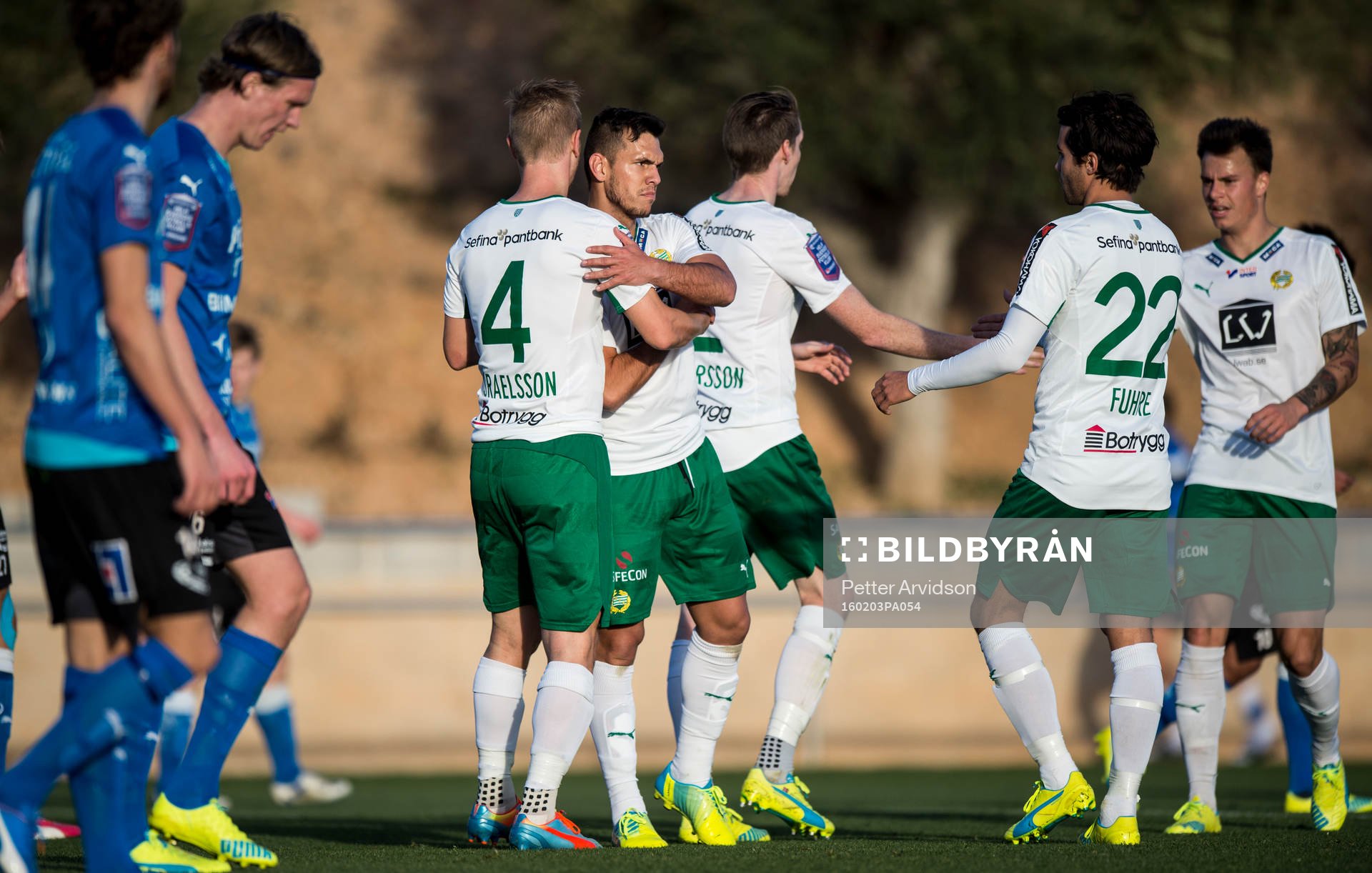 Hammarbys Erik Israelsson och Alexssander Medeiros de