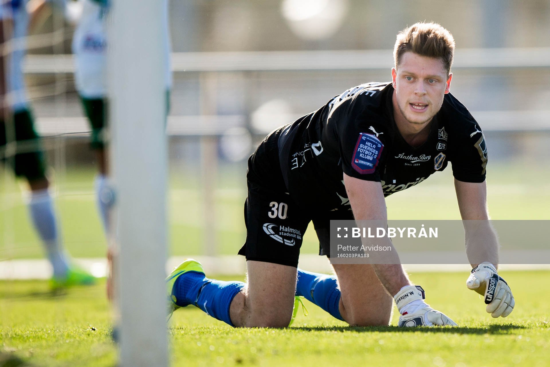 Halmstads målvakt Malkolm Nilsson
