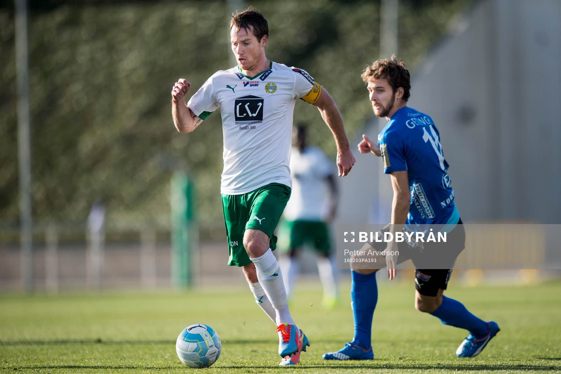 Hammarbys Johan Persson och Halmstads Alexander Henningsson