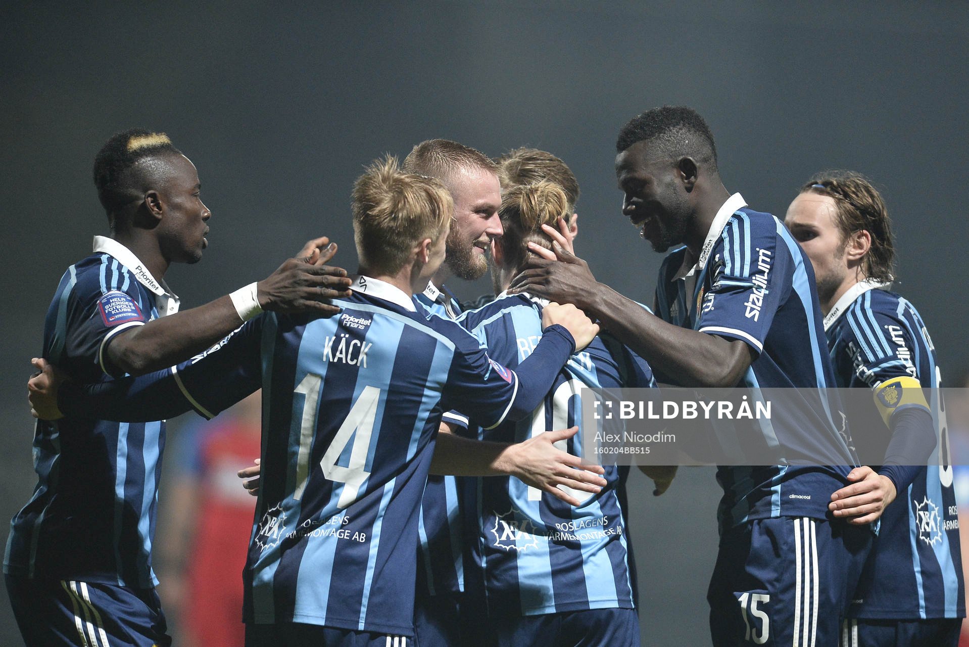 Djurgårdens lag jublar
