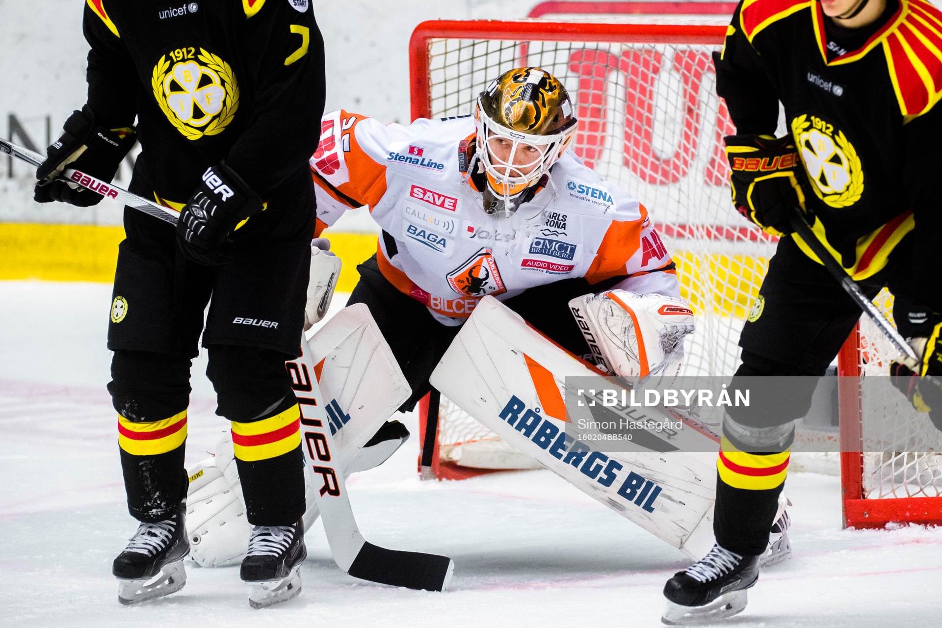 Karlskronas målvakt Linus Fernström