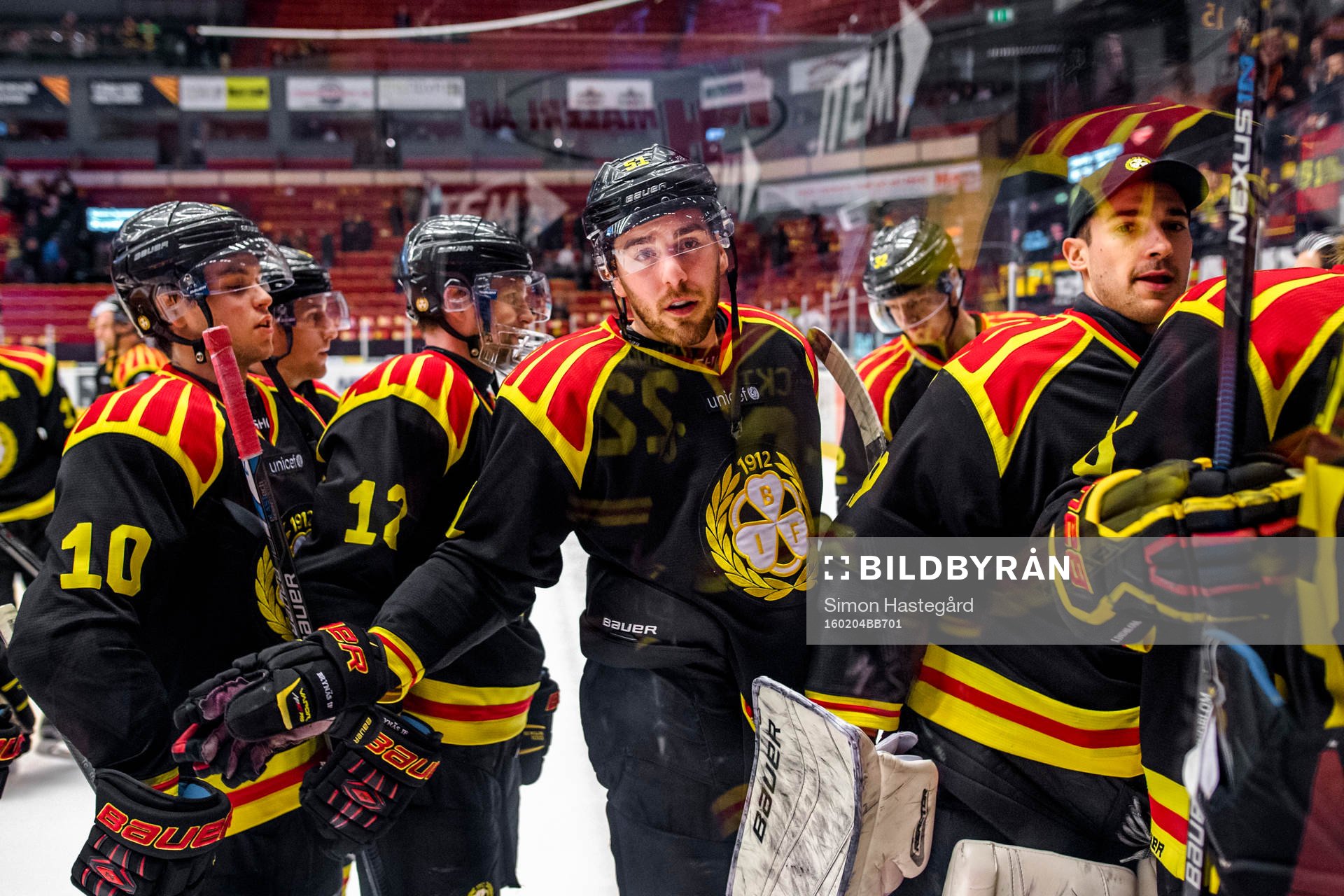 Brynäs Marc Zanetti jublar med lagkamraterna
