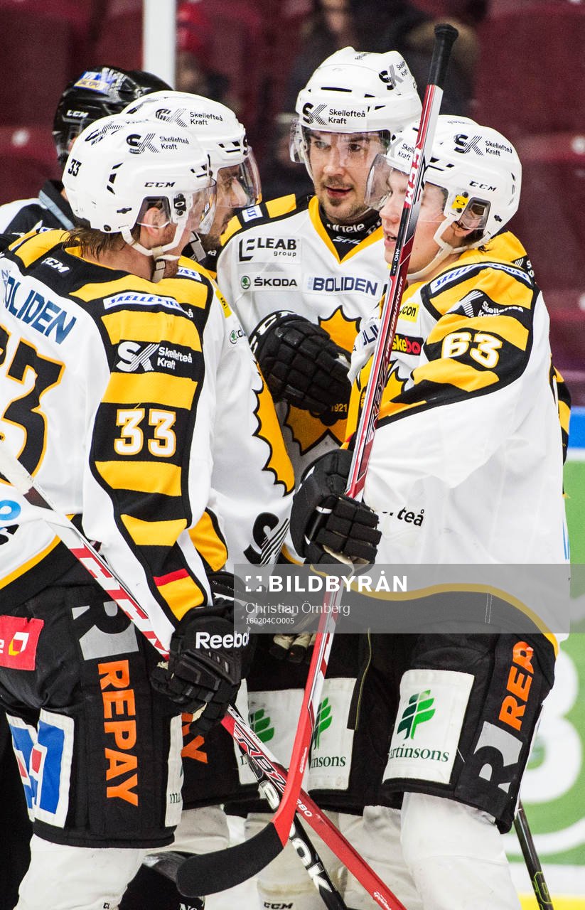 Skellefteås Sebastian Olsson, Fredrik Lindgren, Jimmie