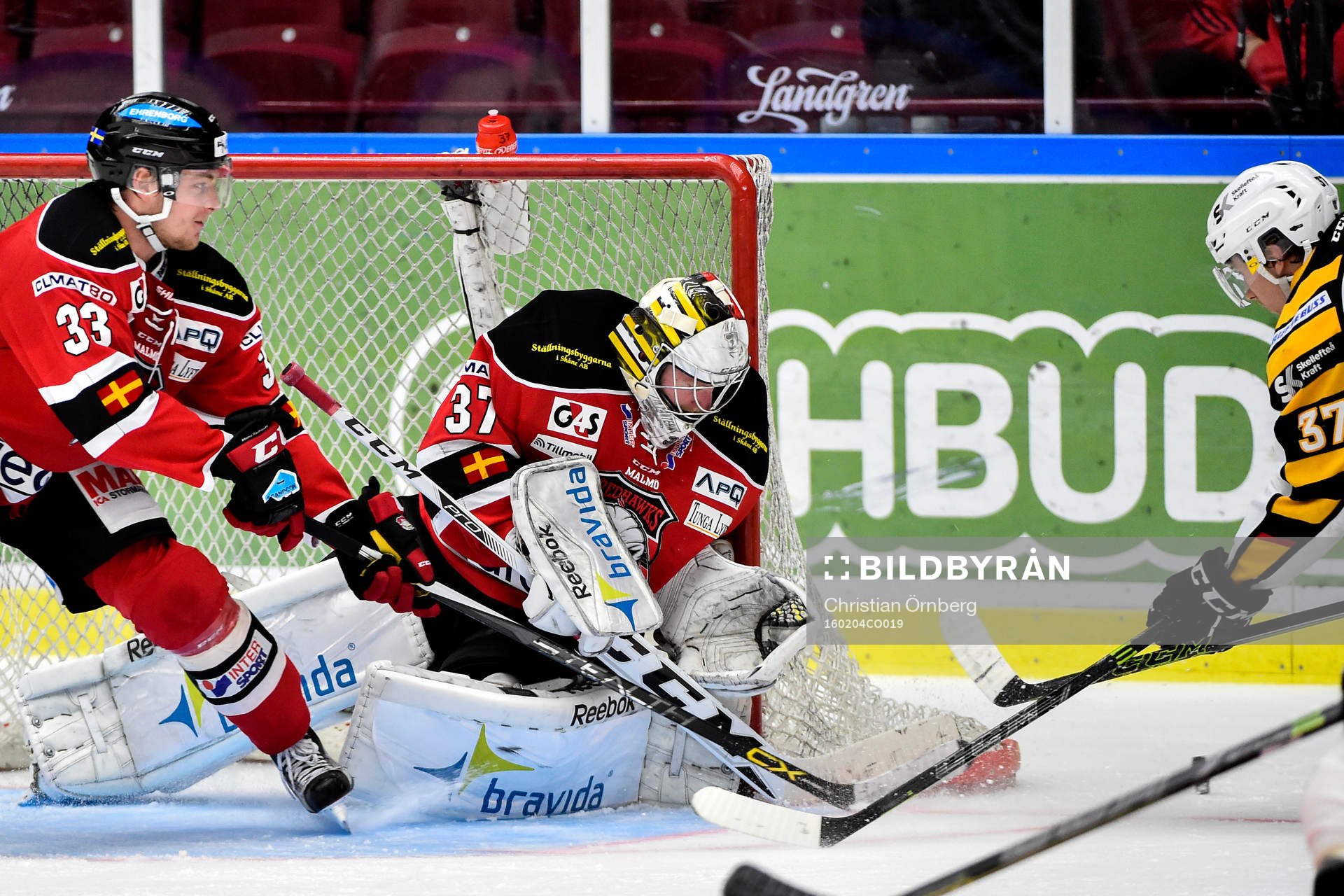 Malmö Redhawks målvakt Jonas Gunnarsson